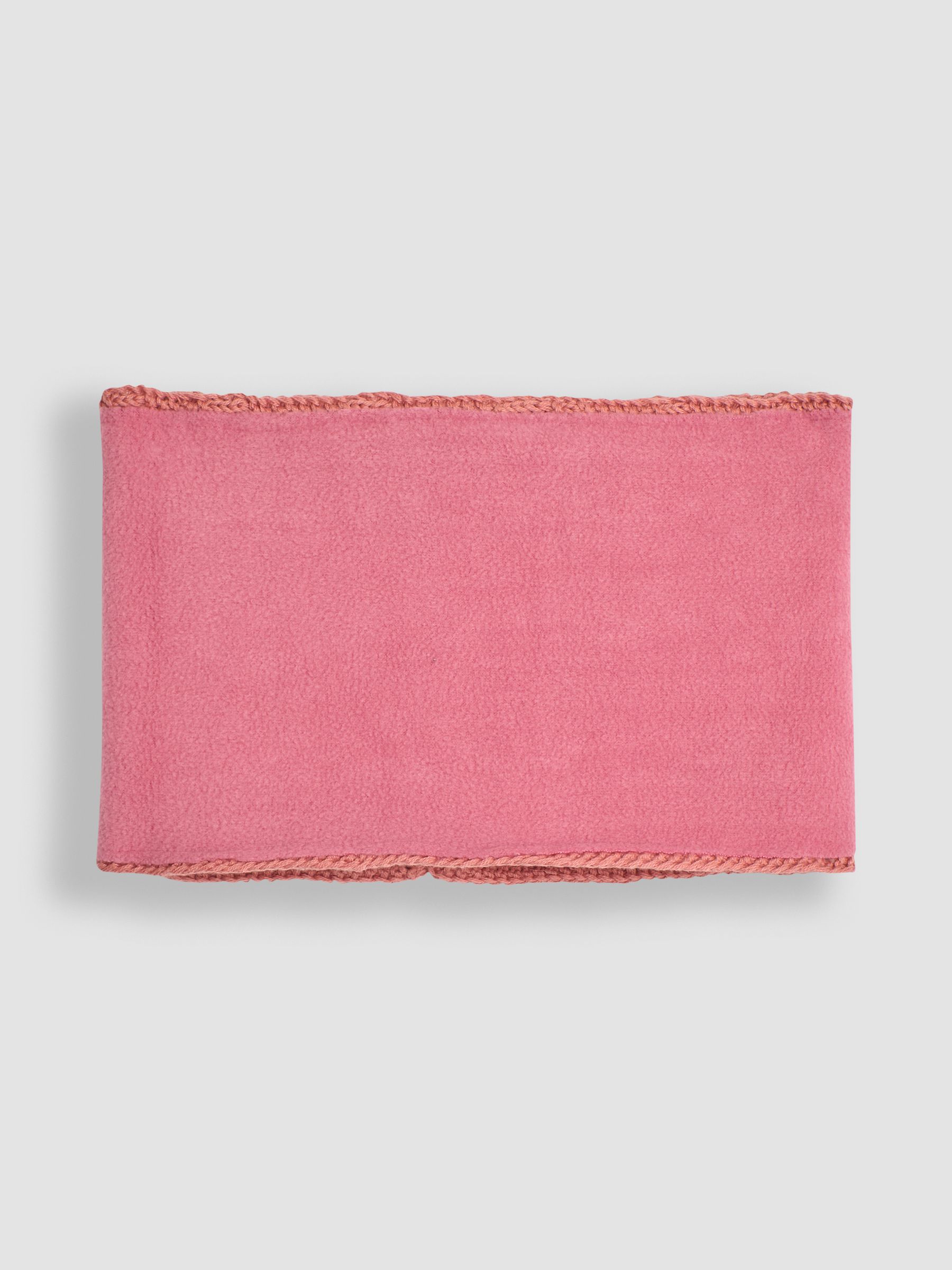 Dusky Pink Cable Knitted Neck Cosy Scarf - Image 3 of 4