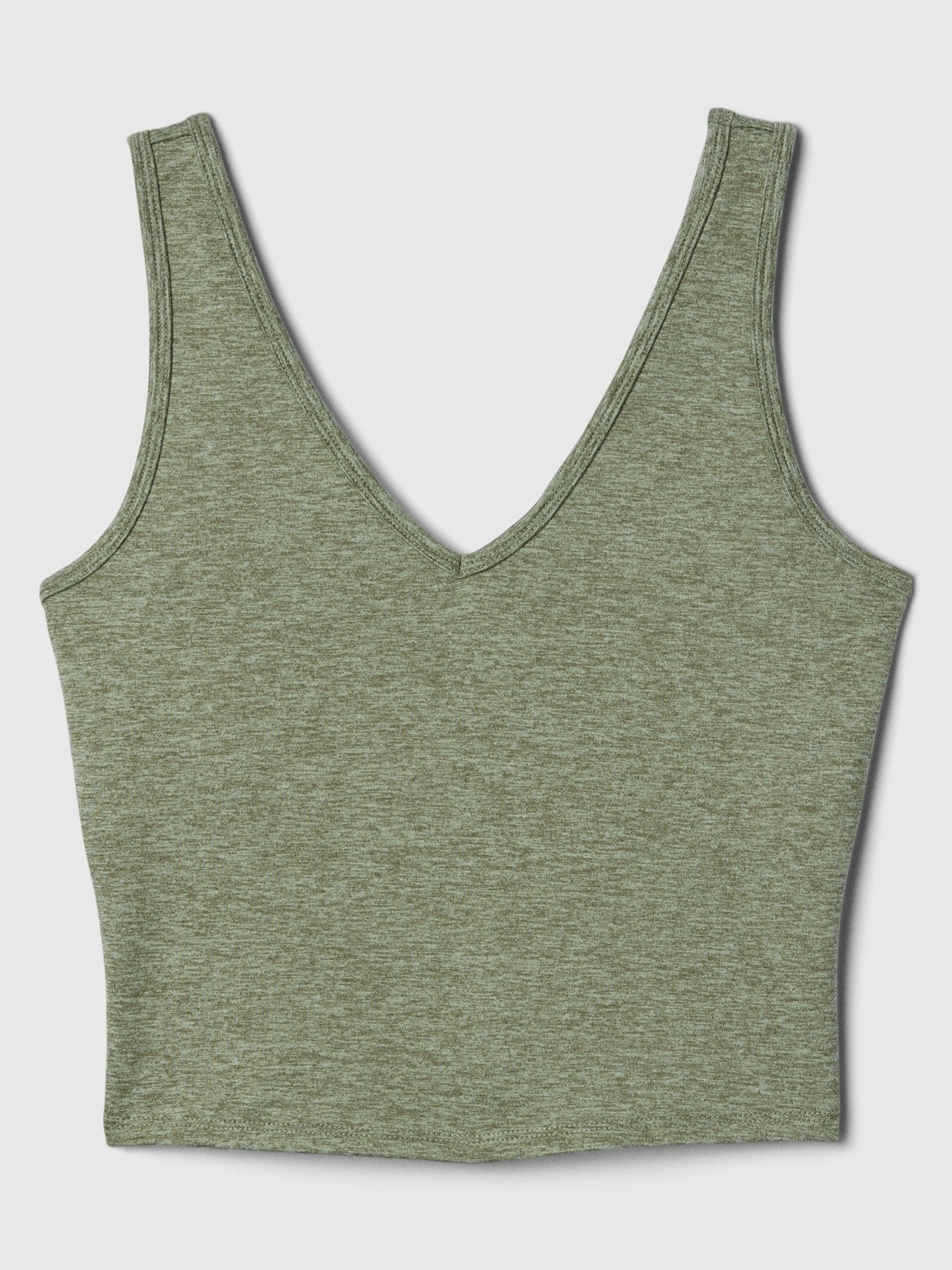 Green Brushed V-Neck Jersey Brami - Image 5 of 5
