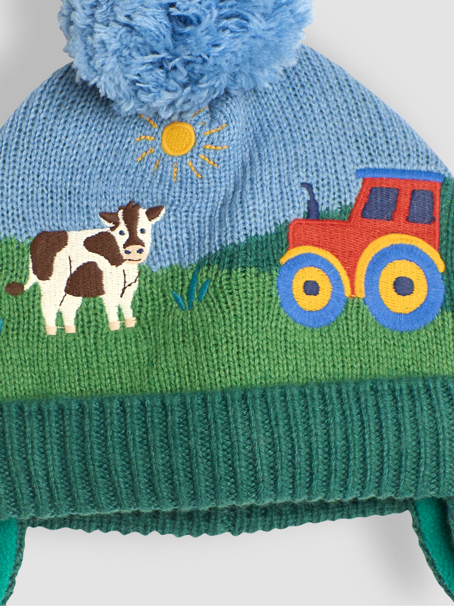 Blue Tractor Scene Hat - Image 3 of 3