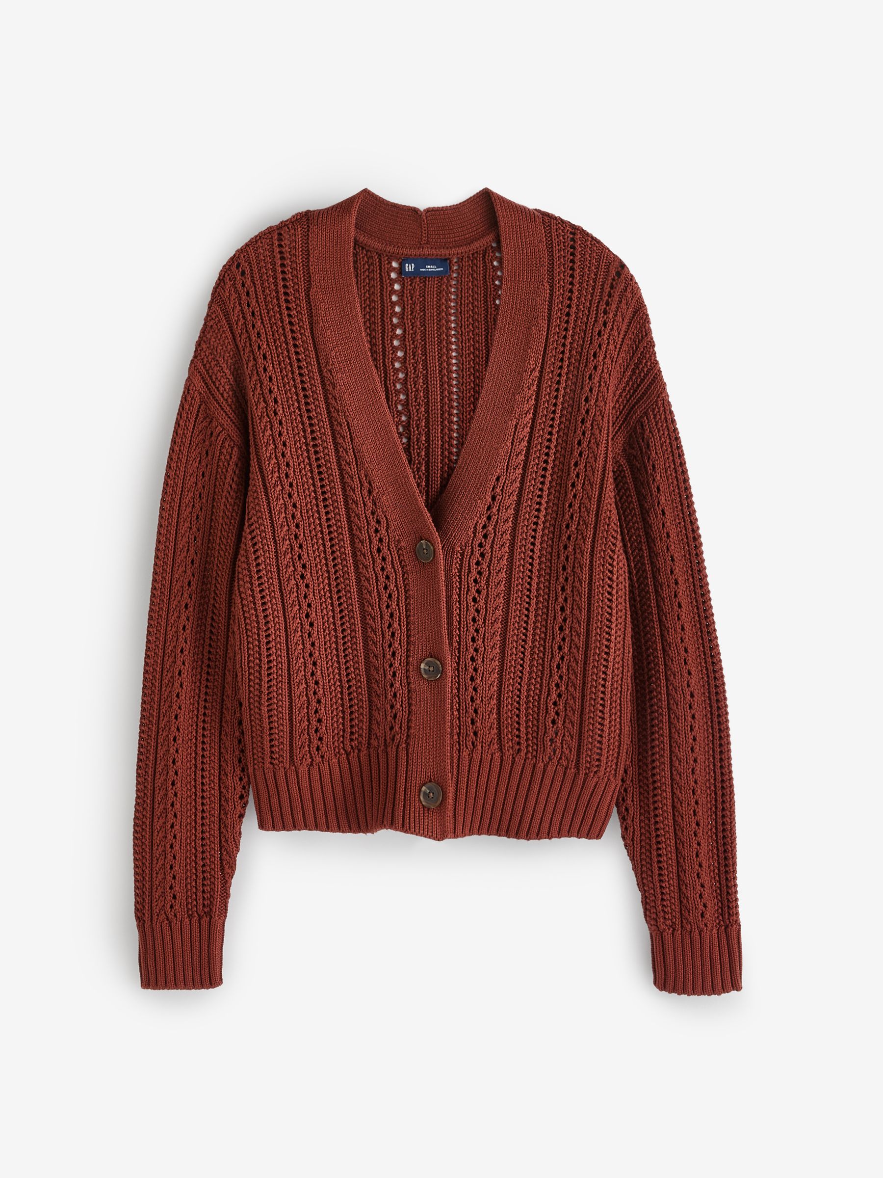 Brown Textured Cardigan - Image 1 of 3