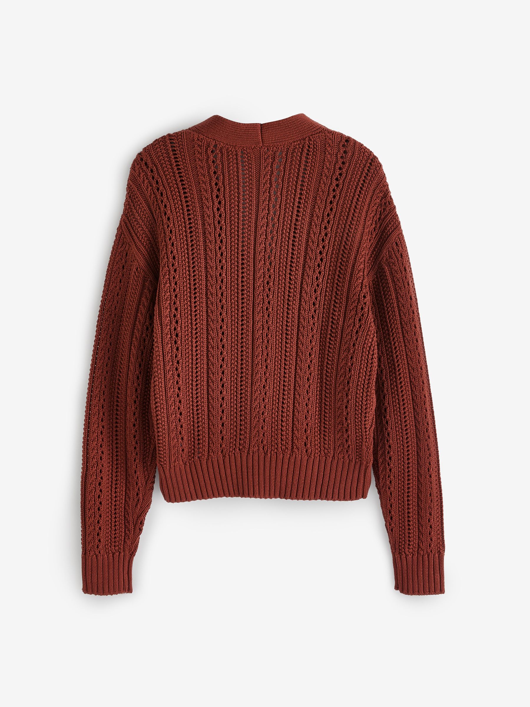 Brown Textured Cardigan - Image 2 of 3