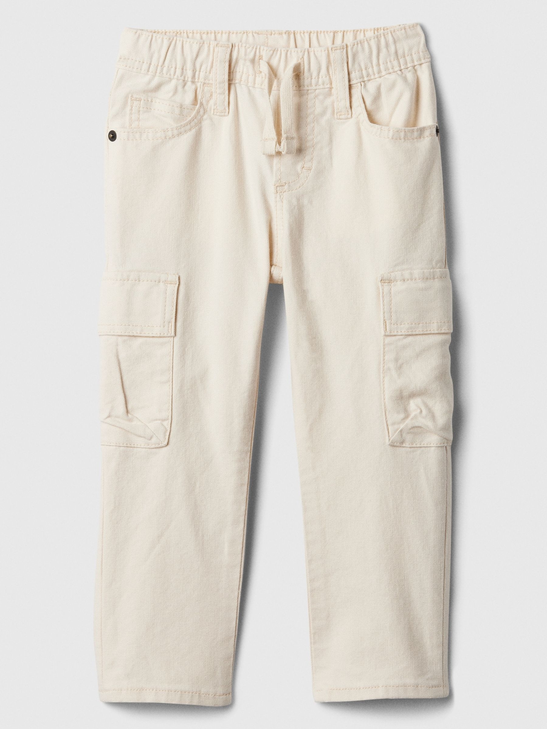 Cream Pull On Cargo Trousers (Newborn-5yrs) - Image 1 of 3