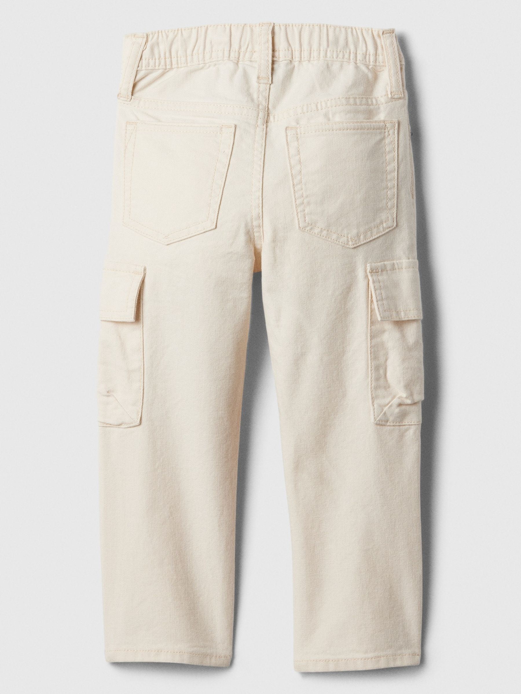 Cream Pull On Cargo Trousers (Newborn-5yrs) - Image 2 of 3