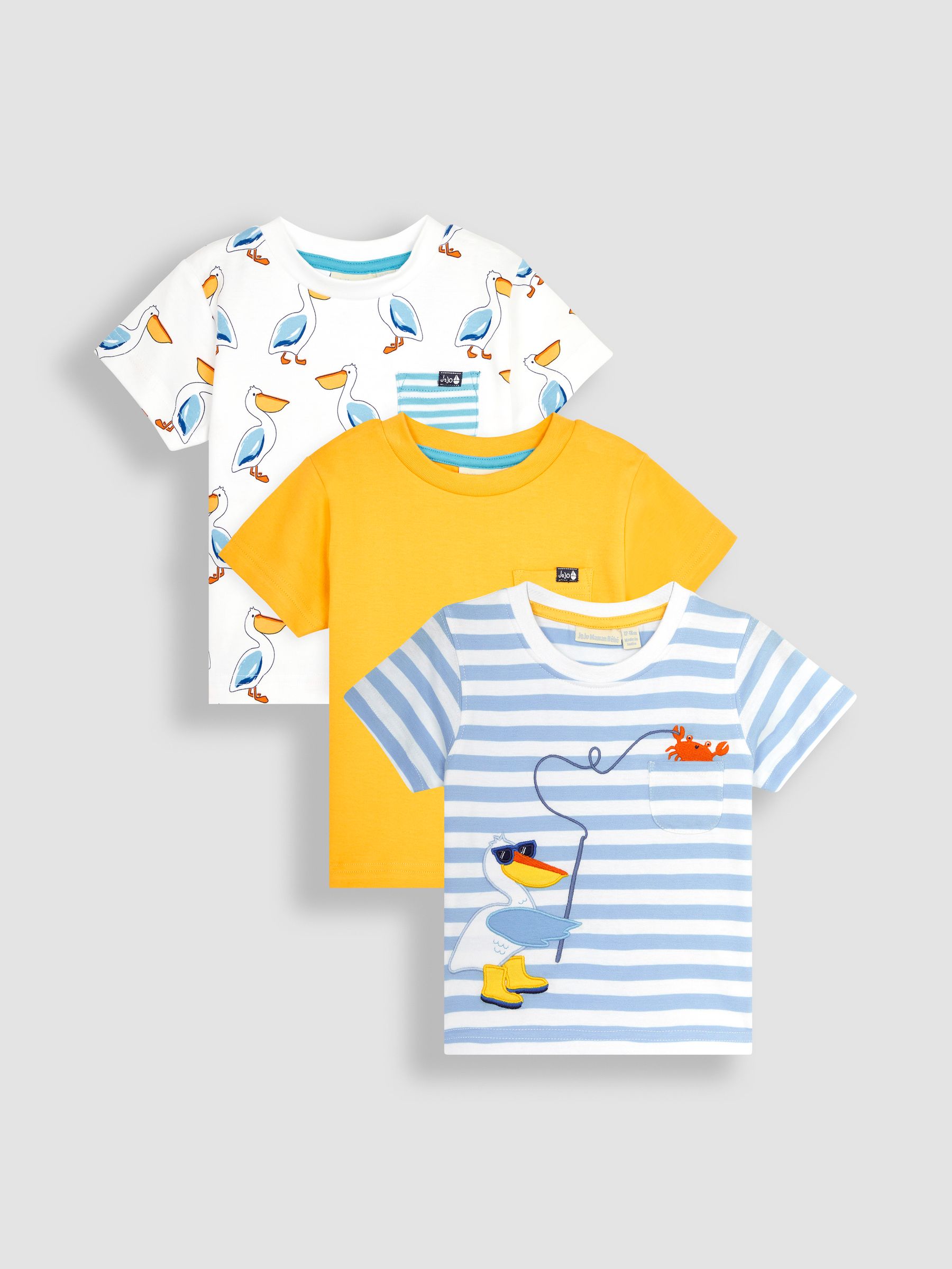 Blue 3-Pack Pelican T-Shirts - Image 1 of 1