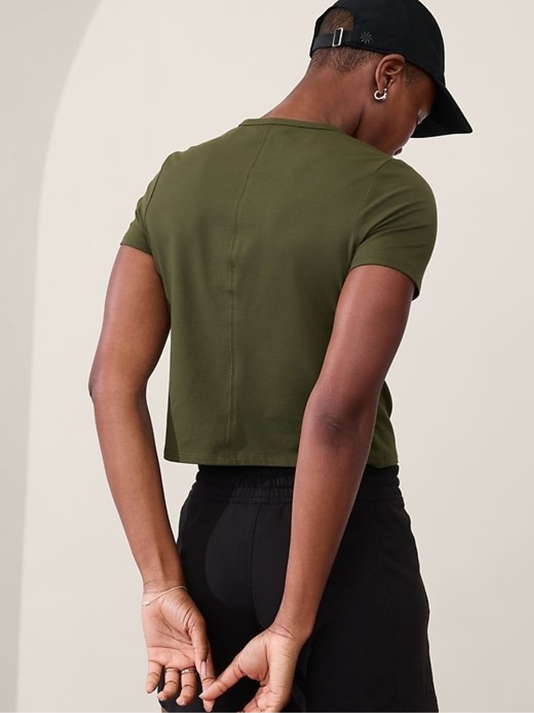Athleta Green Essential T-Shirt - Image 2 of 2