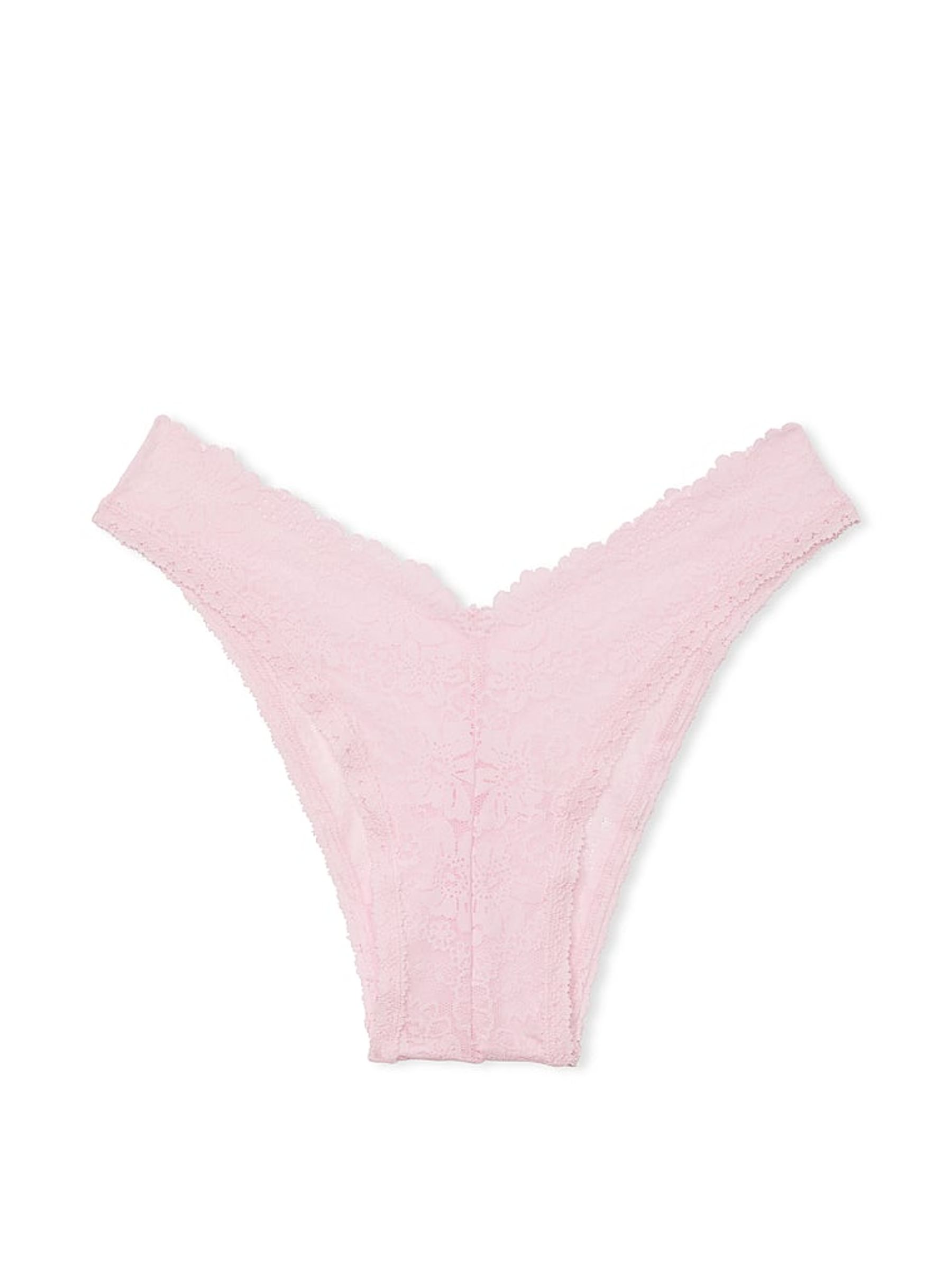 Pink Tulip Brazilian Floral Lace Knickers - Image 3 of 3