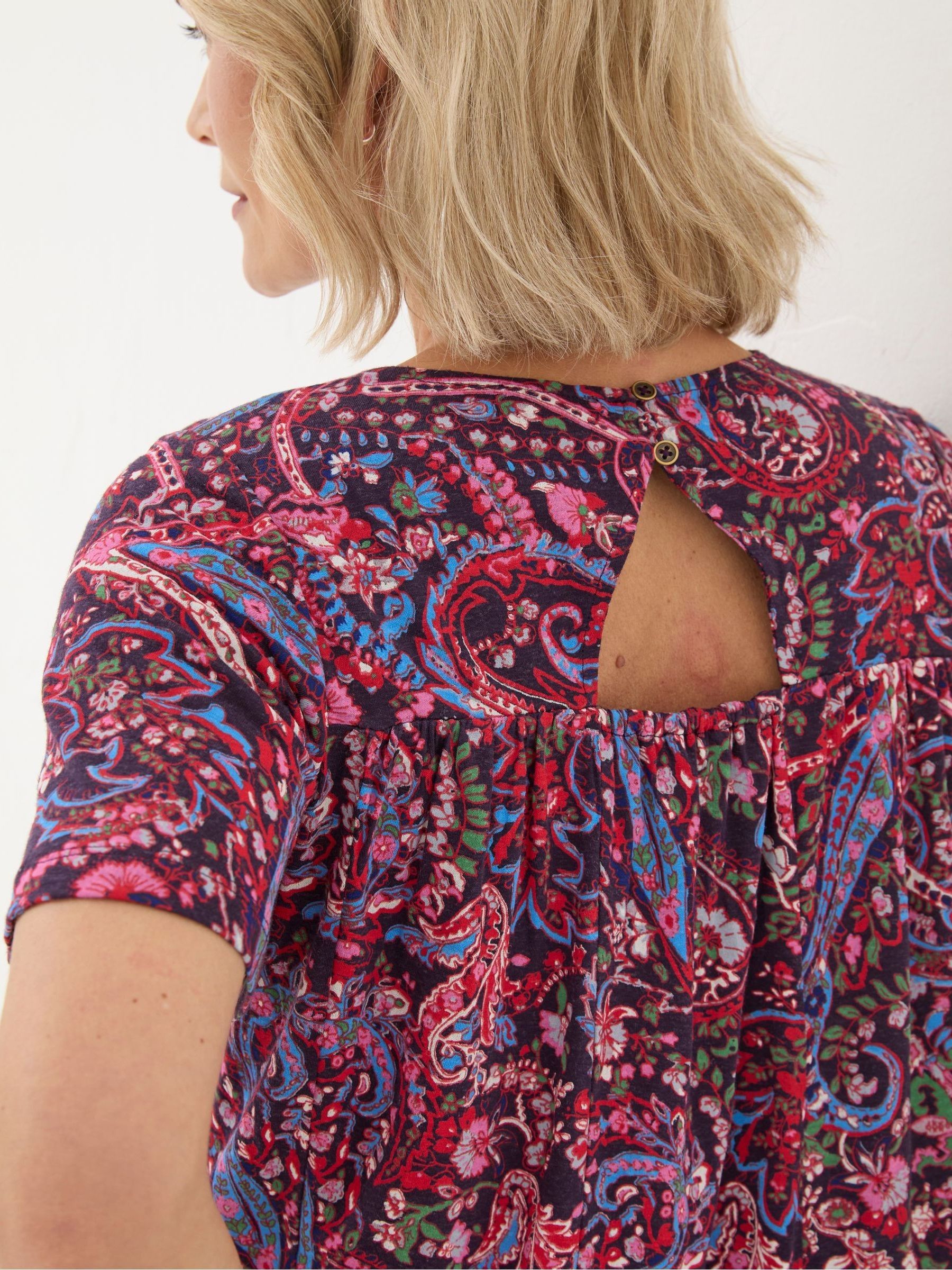 Purple Bright Paisley Top - Image 4 of 6
