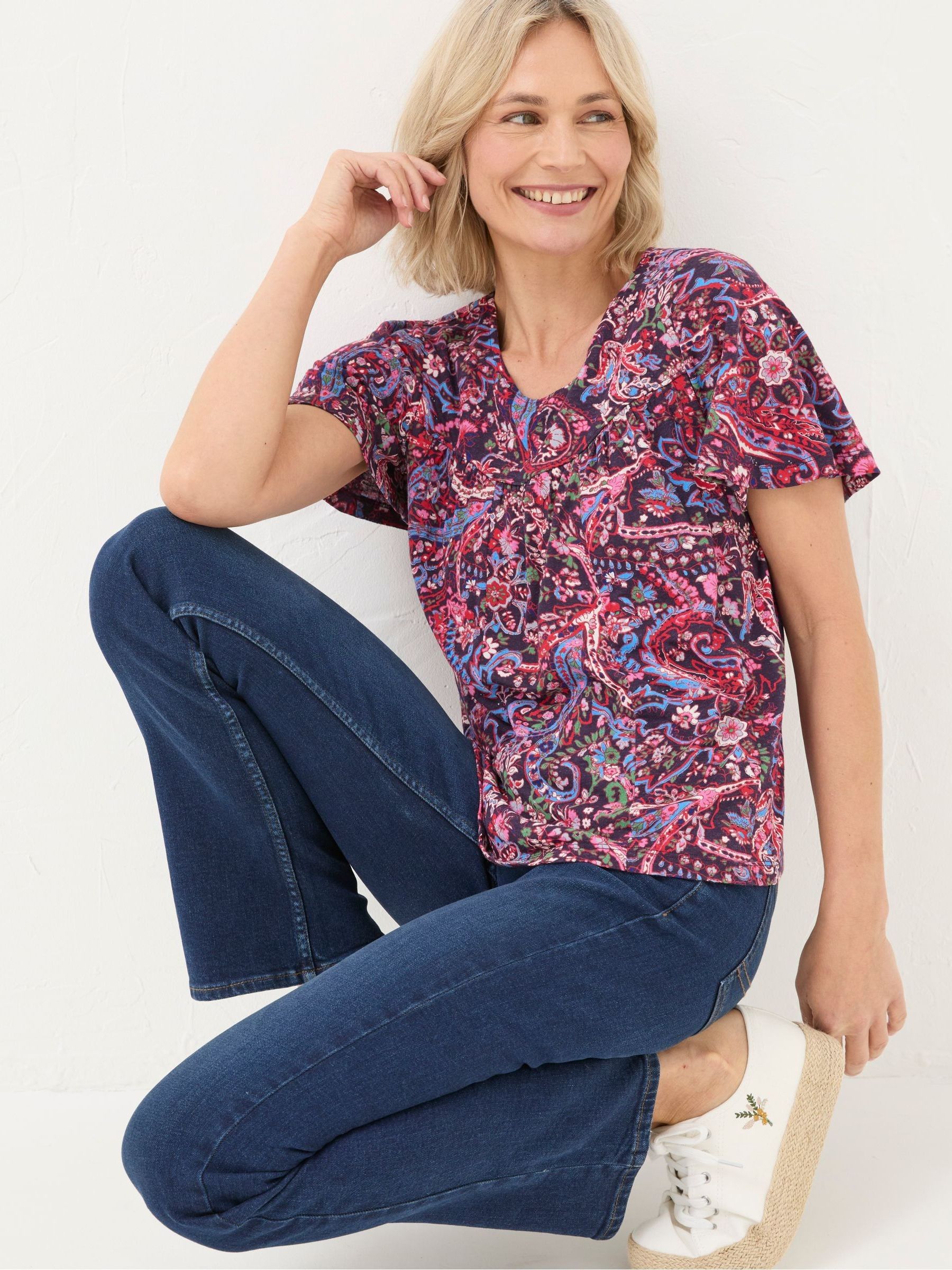 Purple Bright Paisley Top - Image 5 of 6