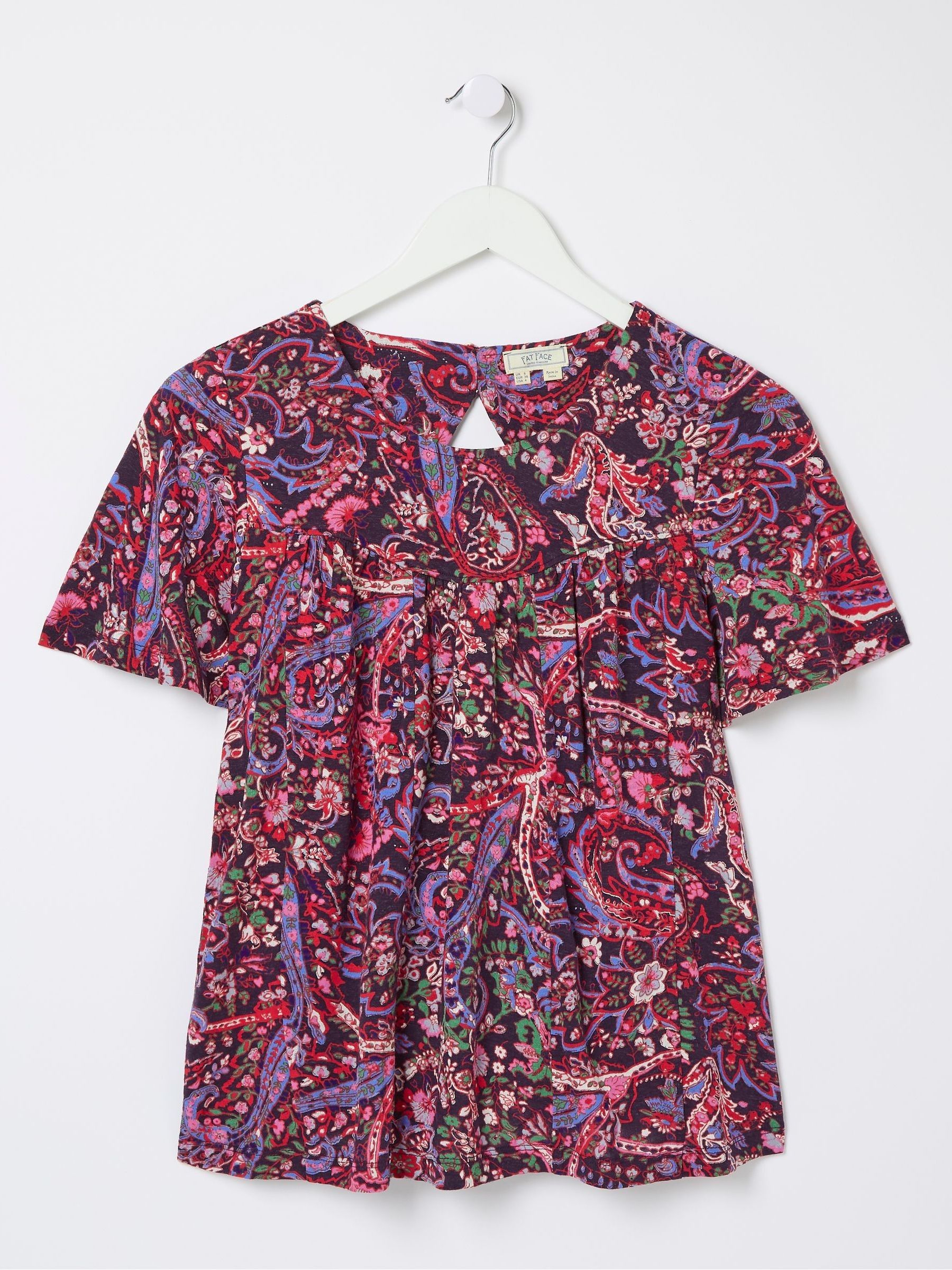 Purple Bright Paisley Top - Image 6 of 6