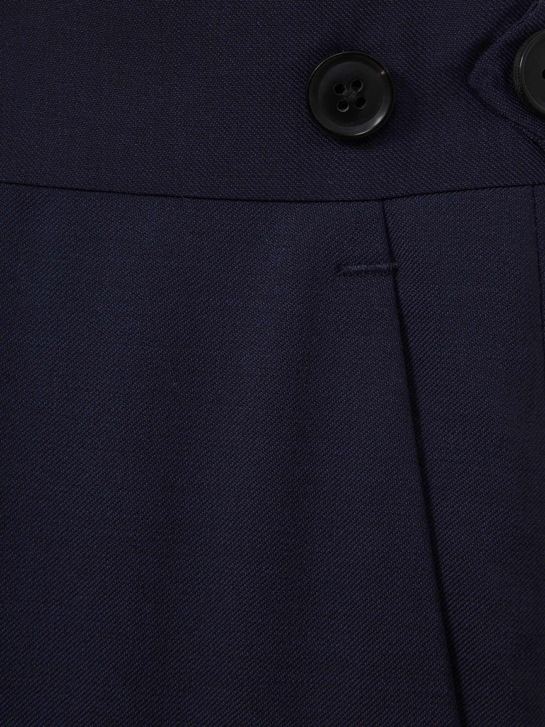 Destiny Bright Blue Wool Side Adjuster Slim Fit Trousers - Image 6 of 6