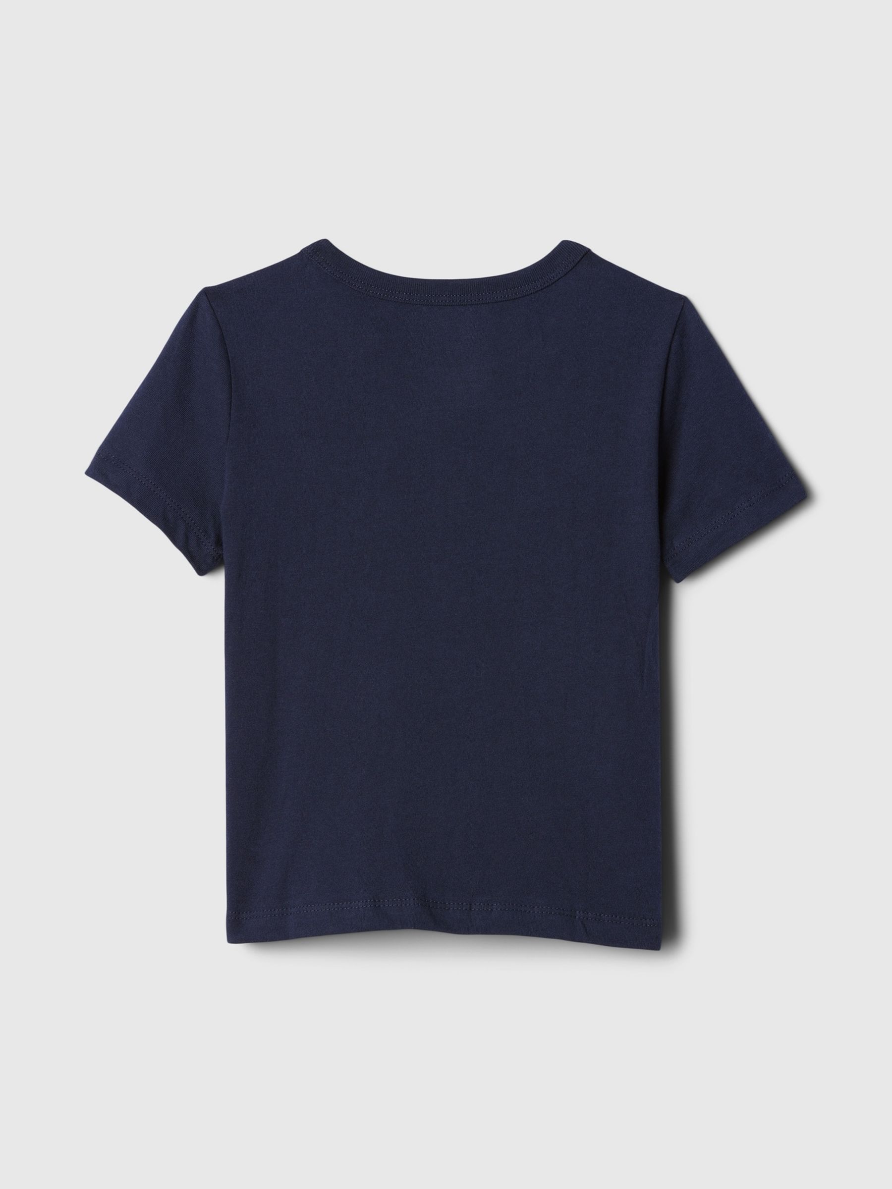 Navy Blue Space Graphic Logo Short Sleeve Crew Neck T-Shirt (Newborn-5yrs) - Image 2 of 2