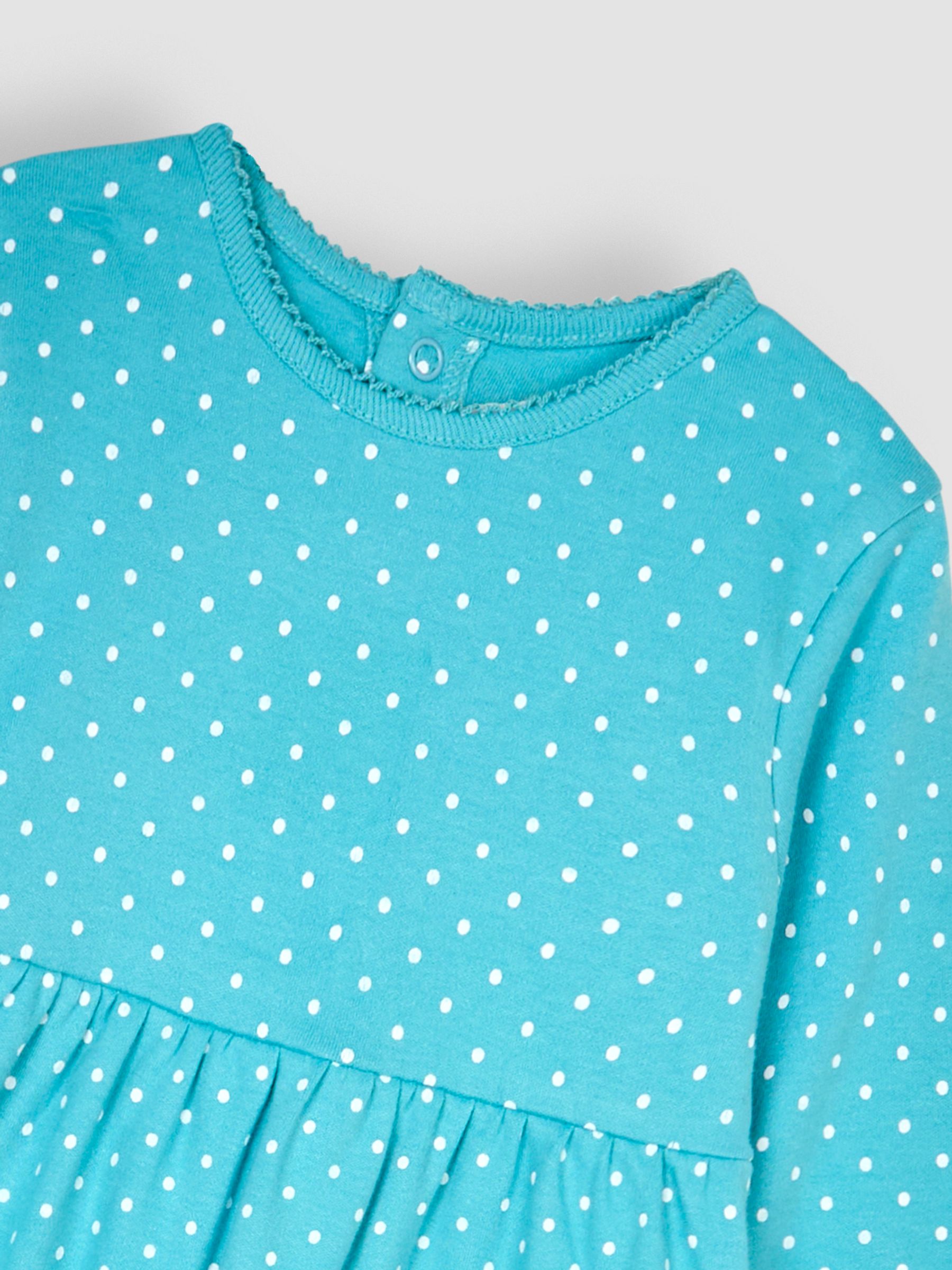 Duck Egg Blue Spot Dress - Image 3 of 3