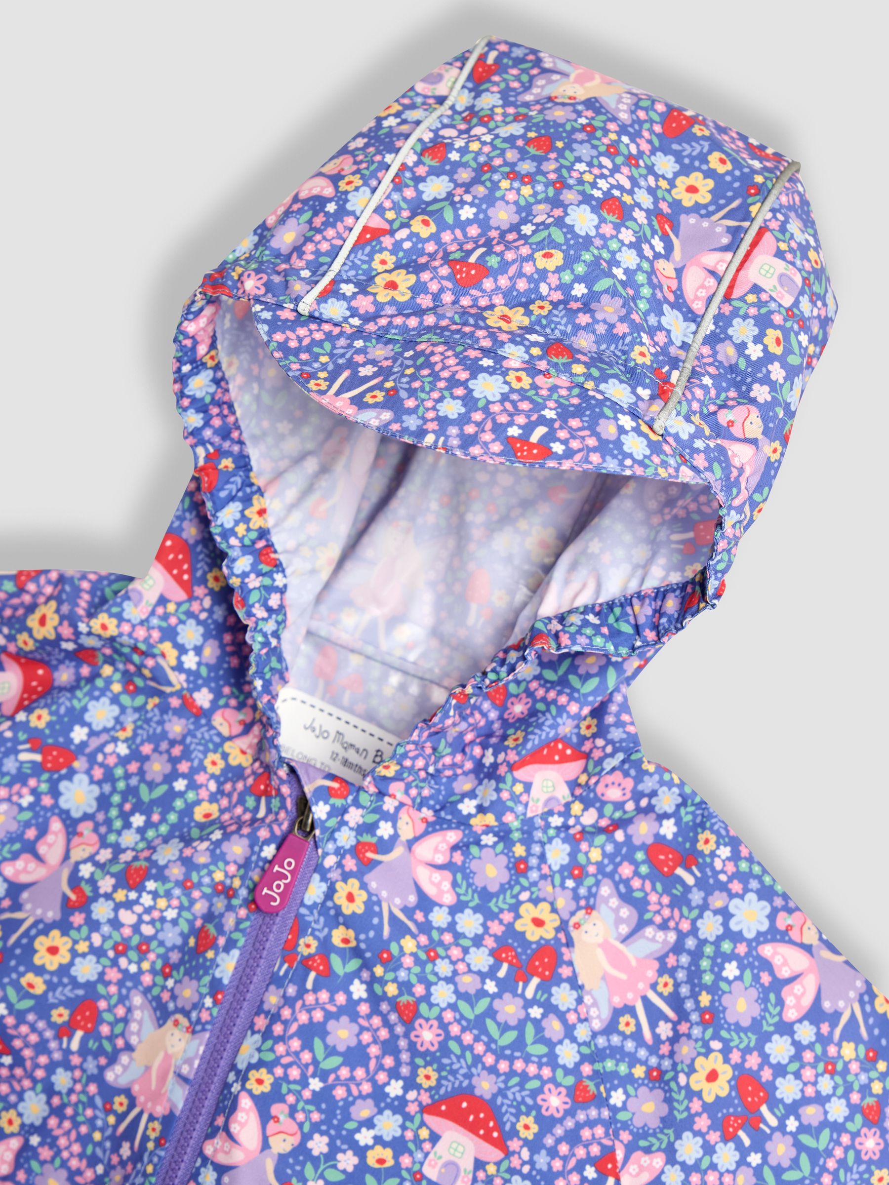 Purple Fairy Pack-Away Rain Jacket - Image 3 of 4