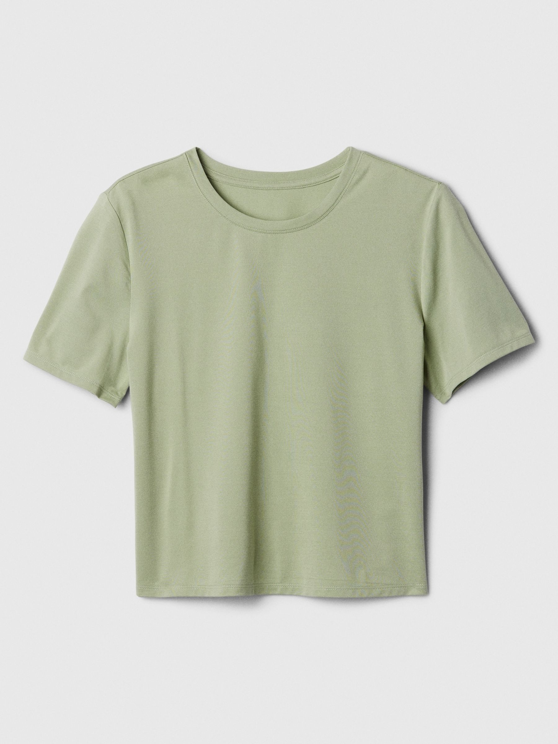 Green Crew Neck Breatheable Short Sleeve T-Shirt - Image 5 of 5