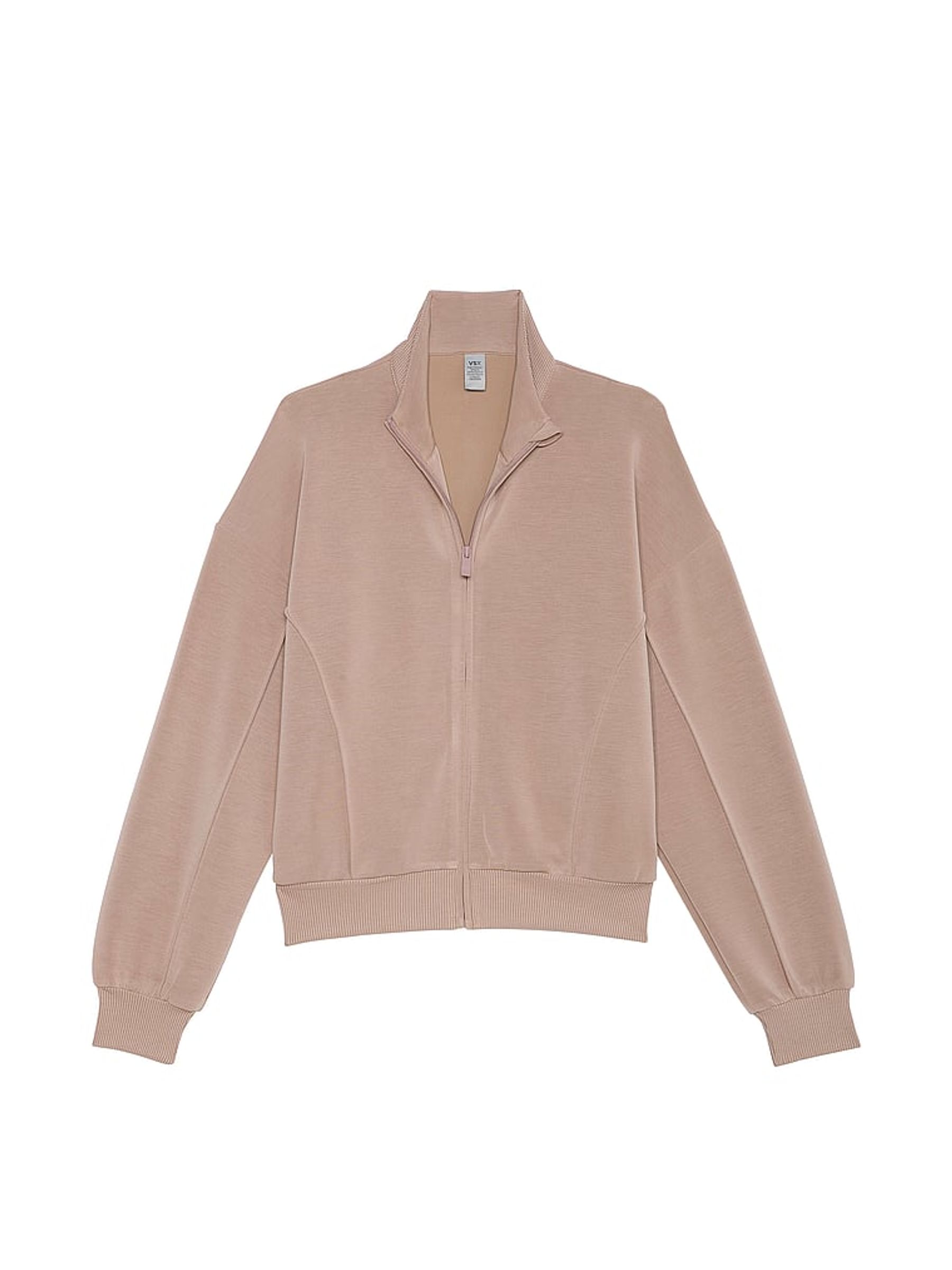 Candelight Rose Nude Featherweight Knit Full Zip Jacket - Image 3 of 3
