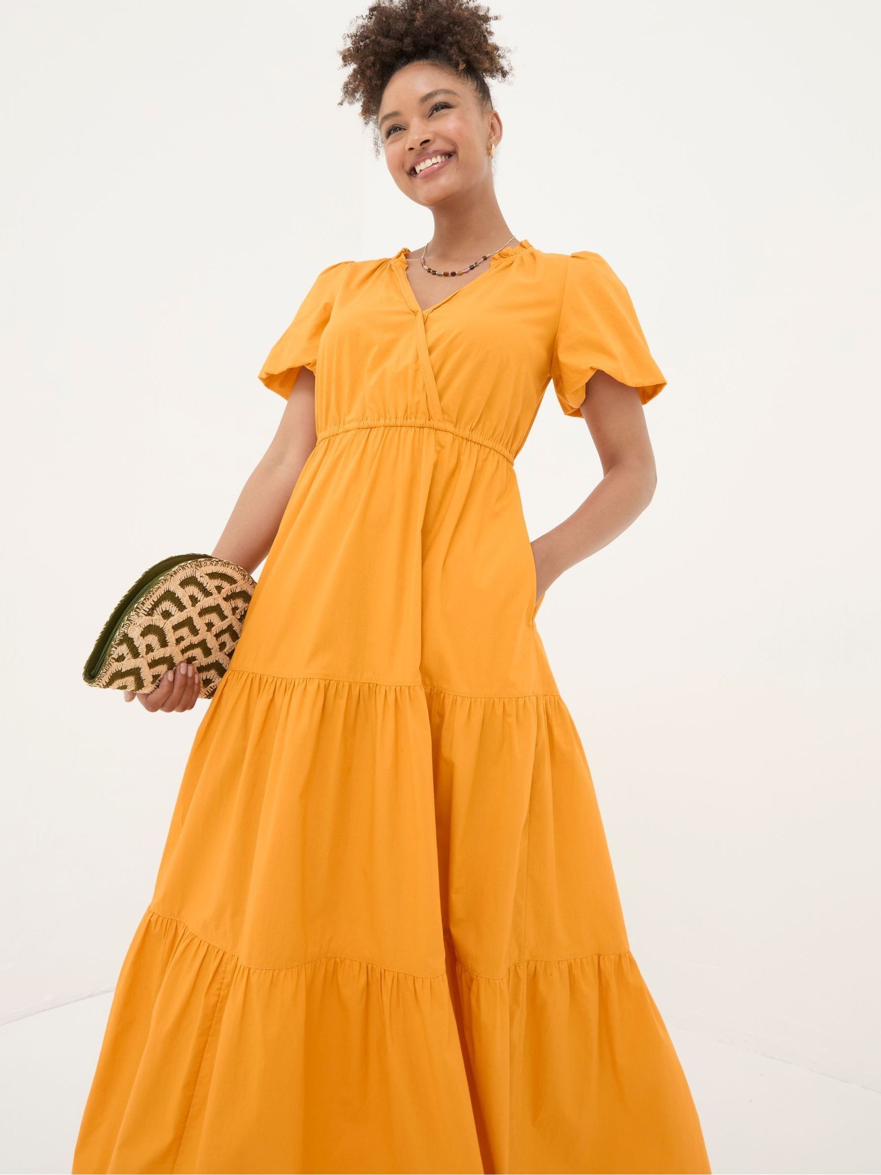 Aubrey Orange Maxi Dress - Image 4 of 6