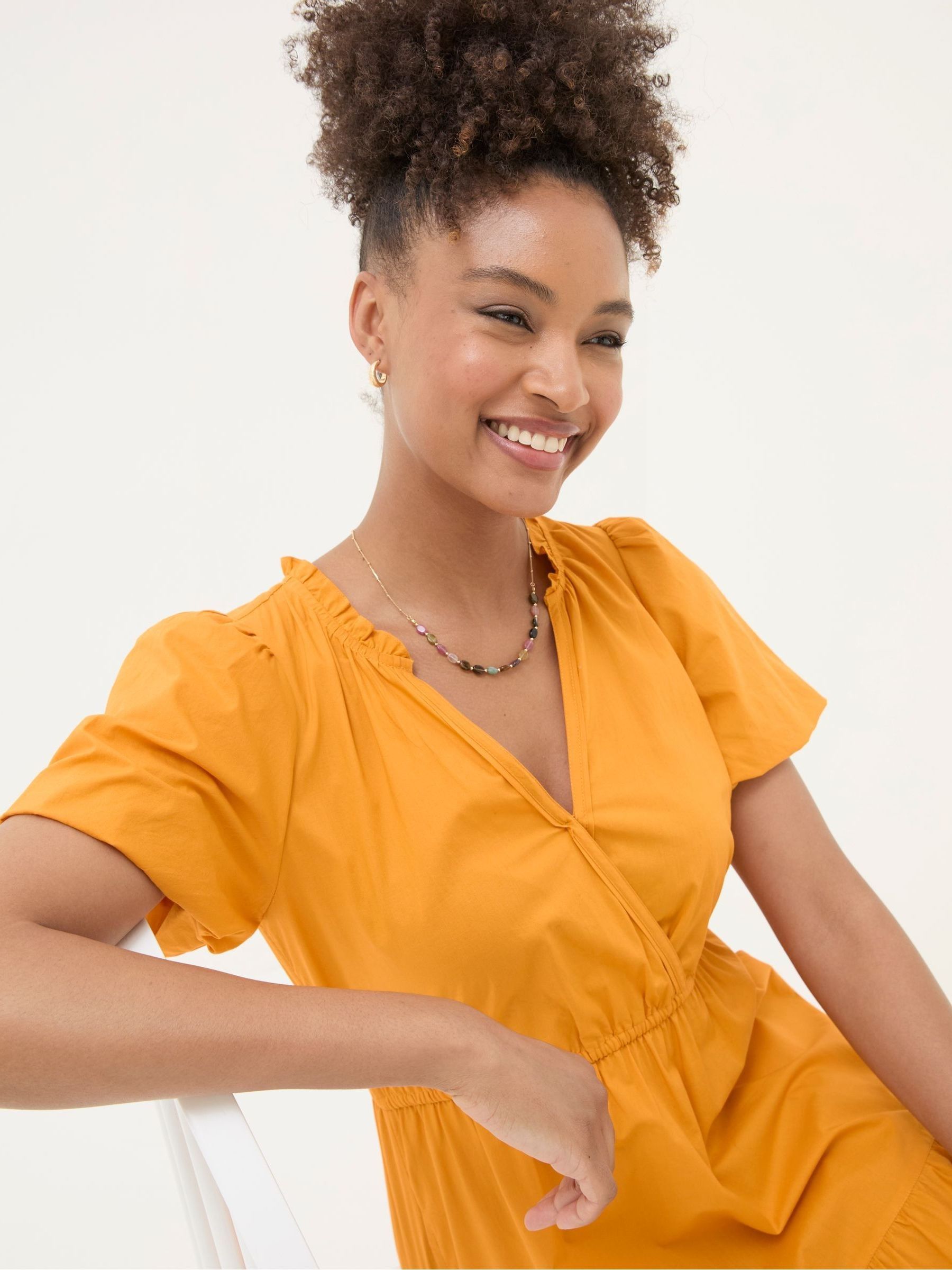 Aubrey Orange Maxi Dress - Image 5 of 6