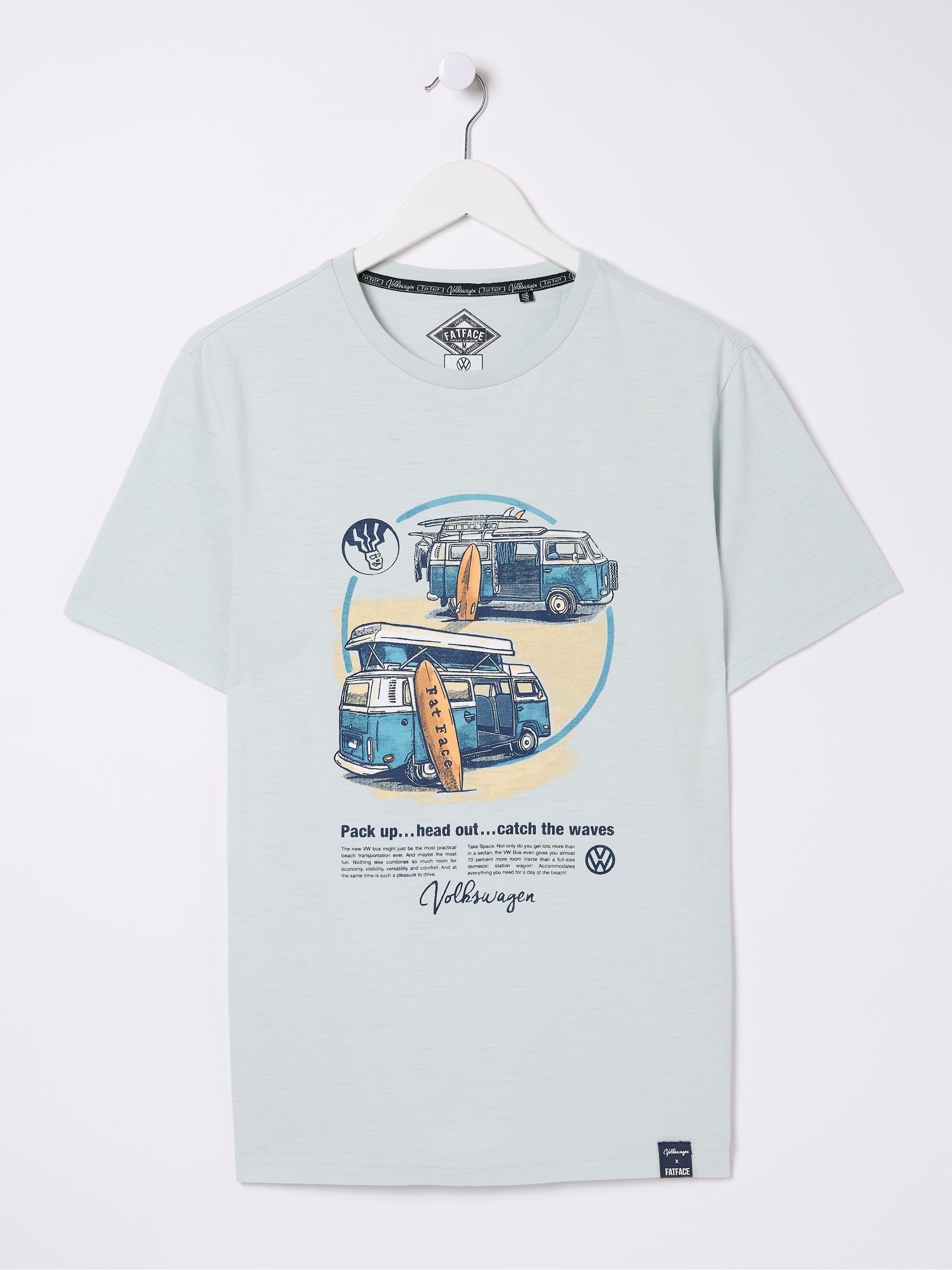 Blue VW Catch The Waves T-Shirt - Image 5 of 5