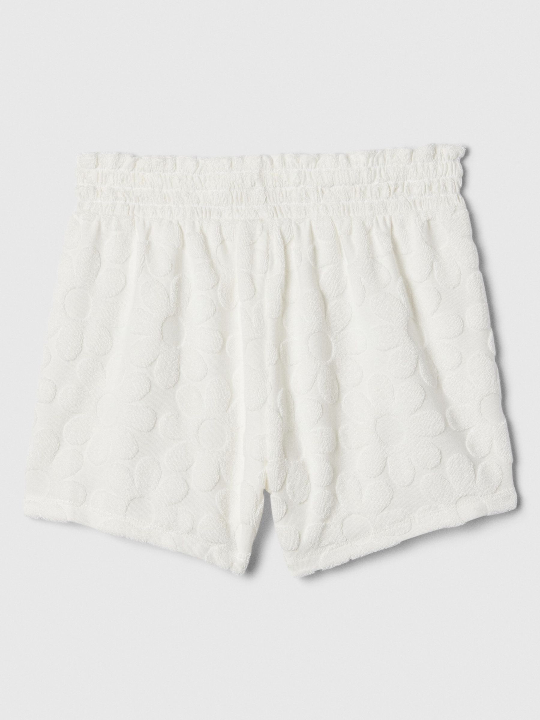 White Towel Terry Pull On Shorts (4-13yrs) - Image 2 of 2
