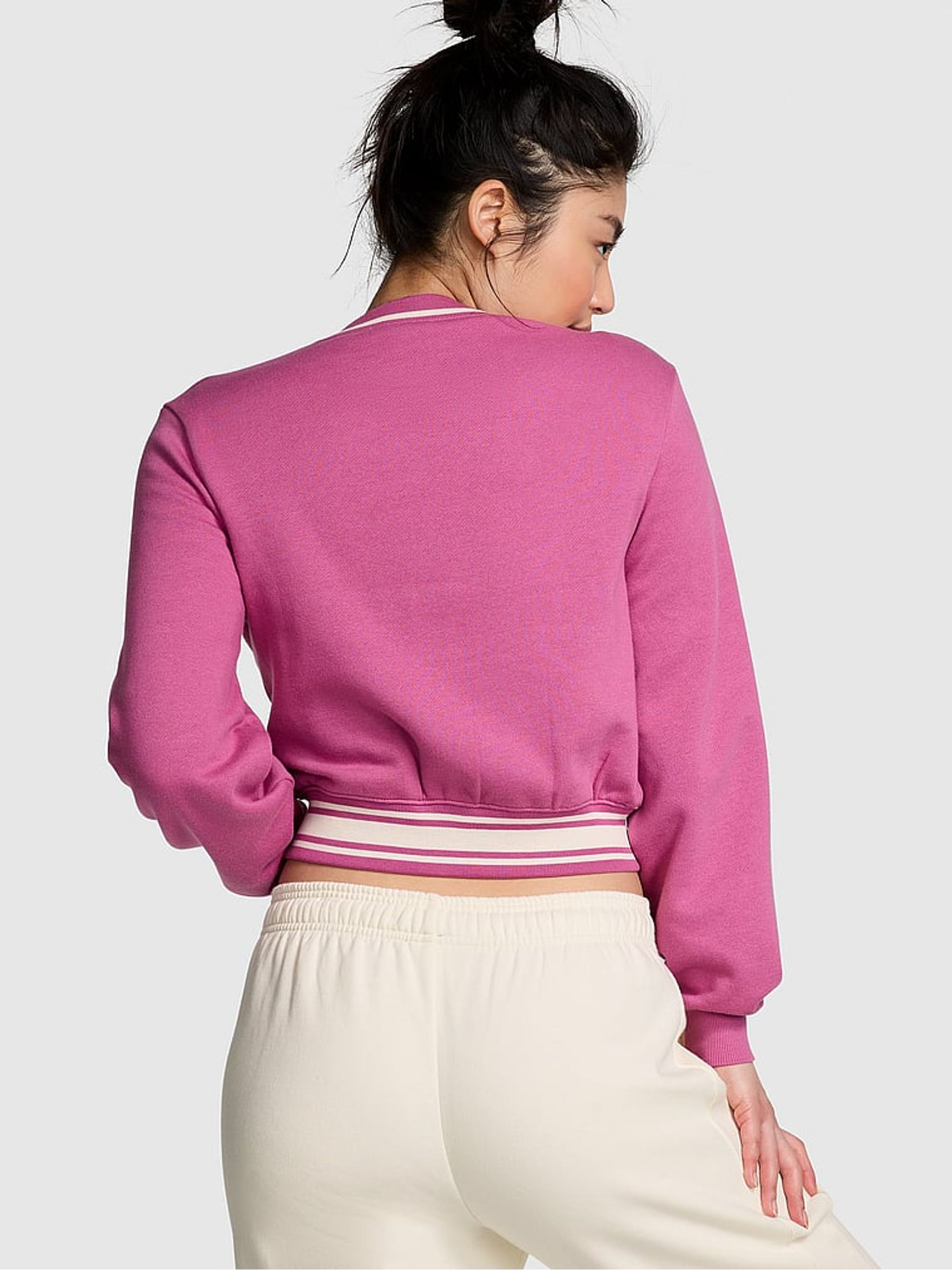Pink Violet Fleece Cardigan - Image 2 of 3