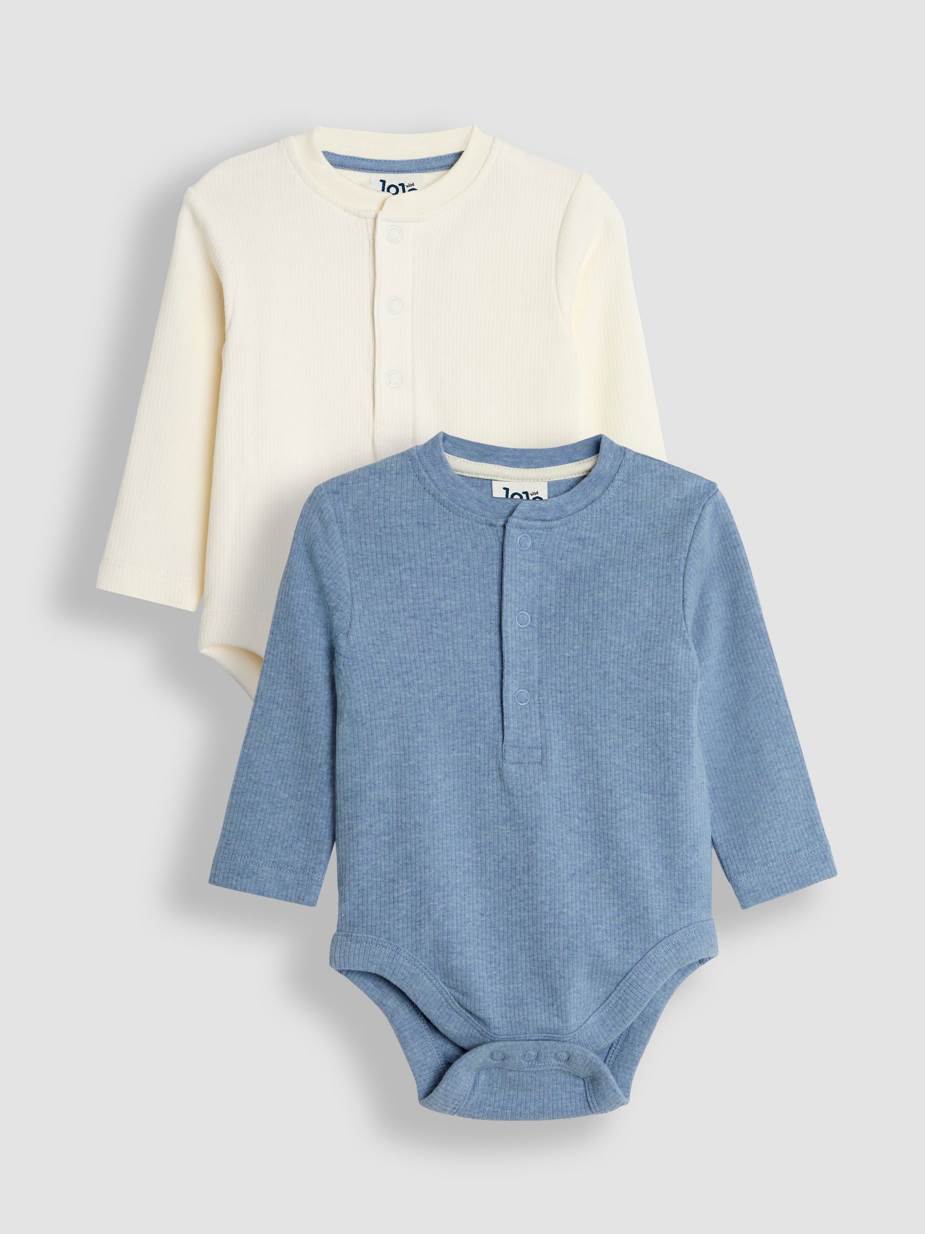 Blue Ribbed Bodies 2 Pack - Image 1 of 5