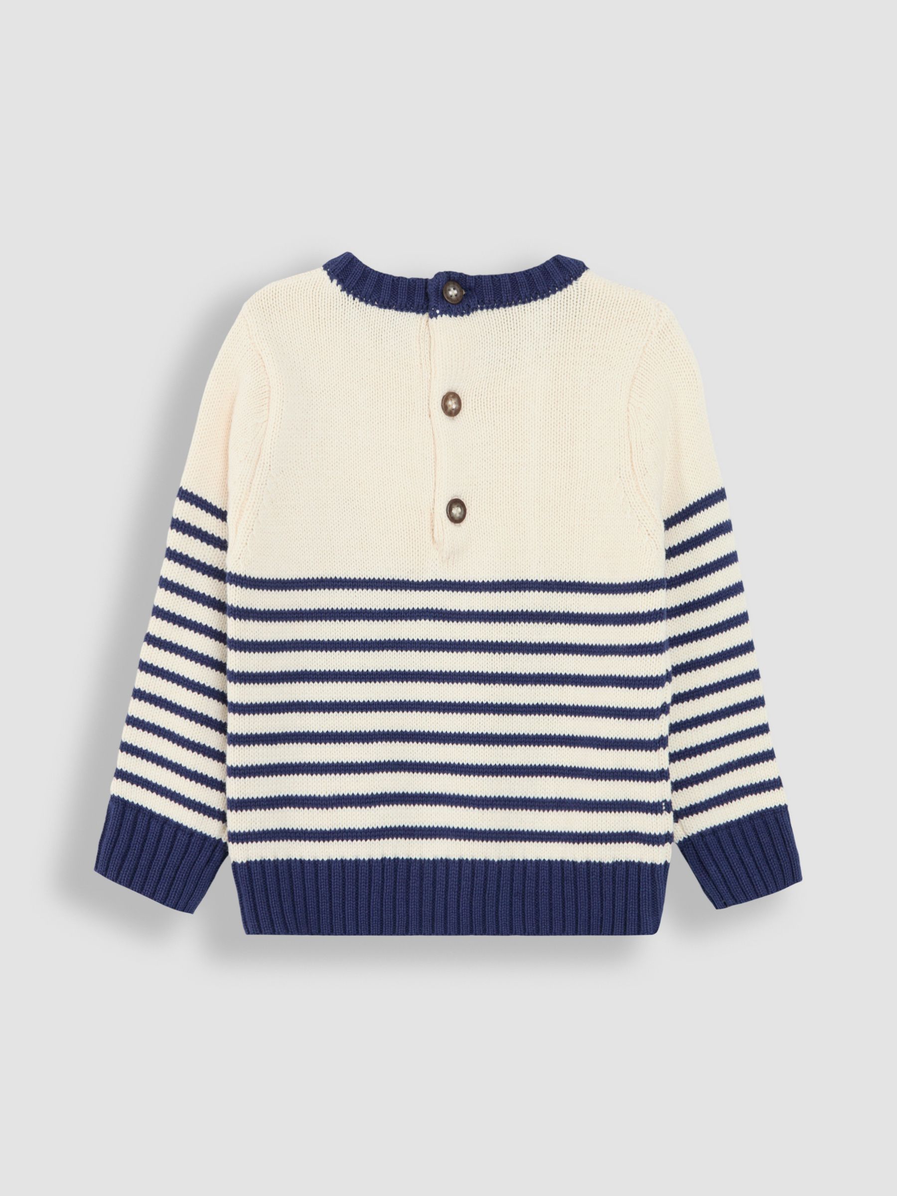 Ecru Navy Stripe Breton Striped Jumper - Image 2 of 3