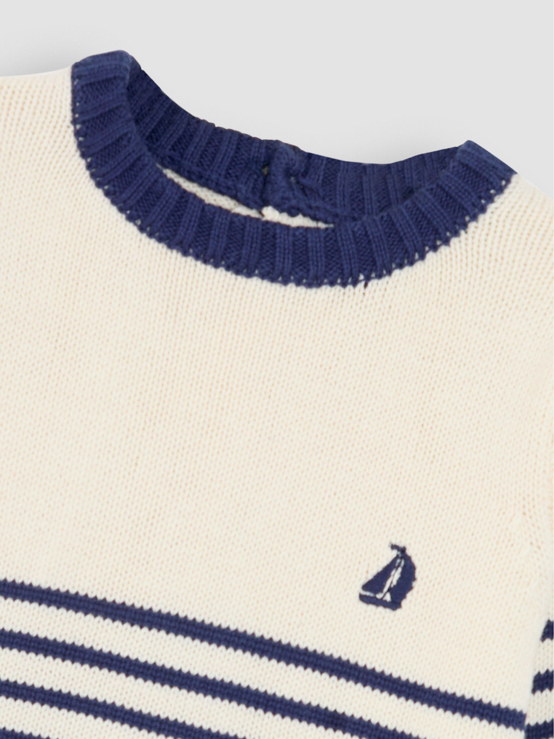 Ecru Navy Stripe Breton Striped Jumper - Image 3 of 3