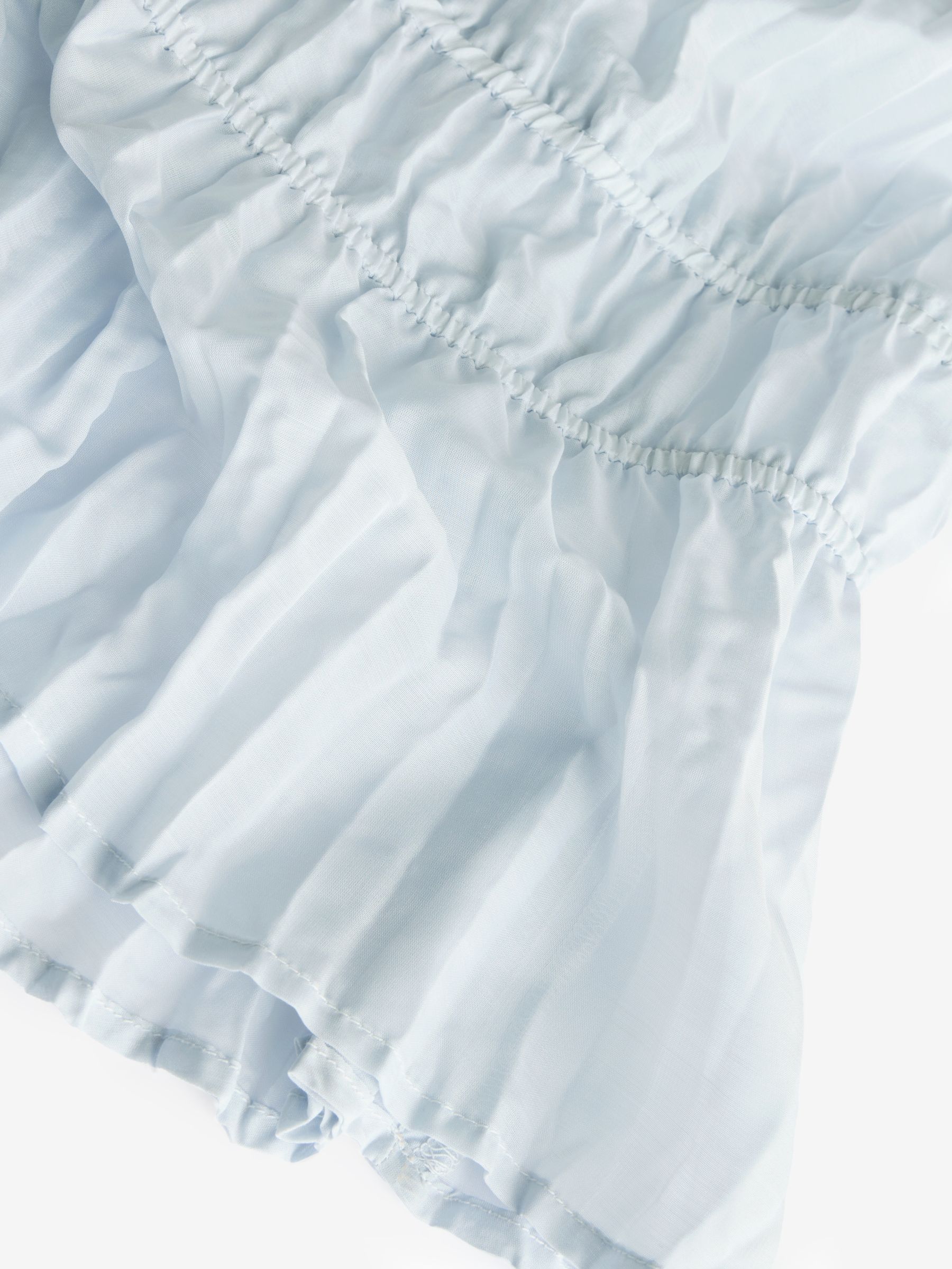 Grey Pleated V Neck Cinched Sleeveless Top - Image 5 of 5