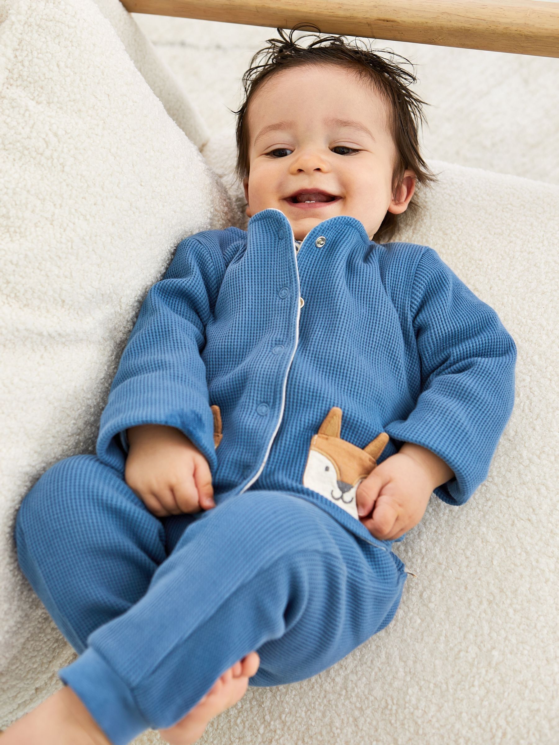Denim Baby Fox Velour Set 3 Piece - Image 3 of 11