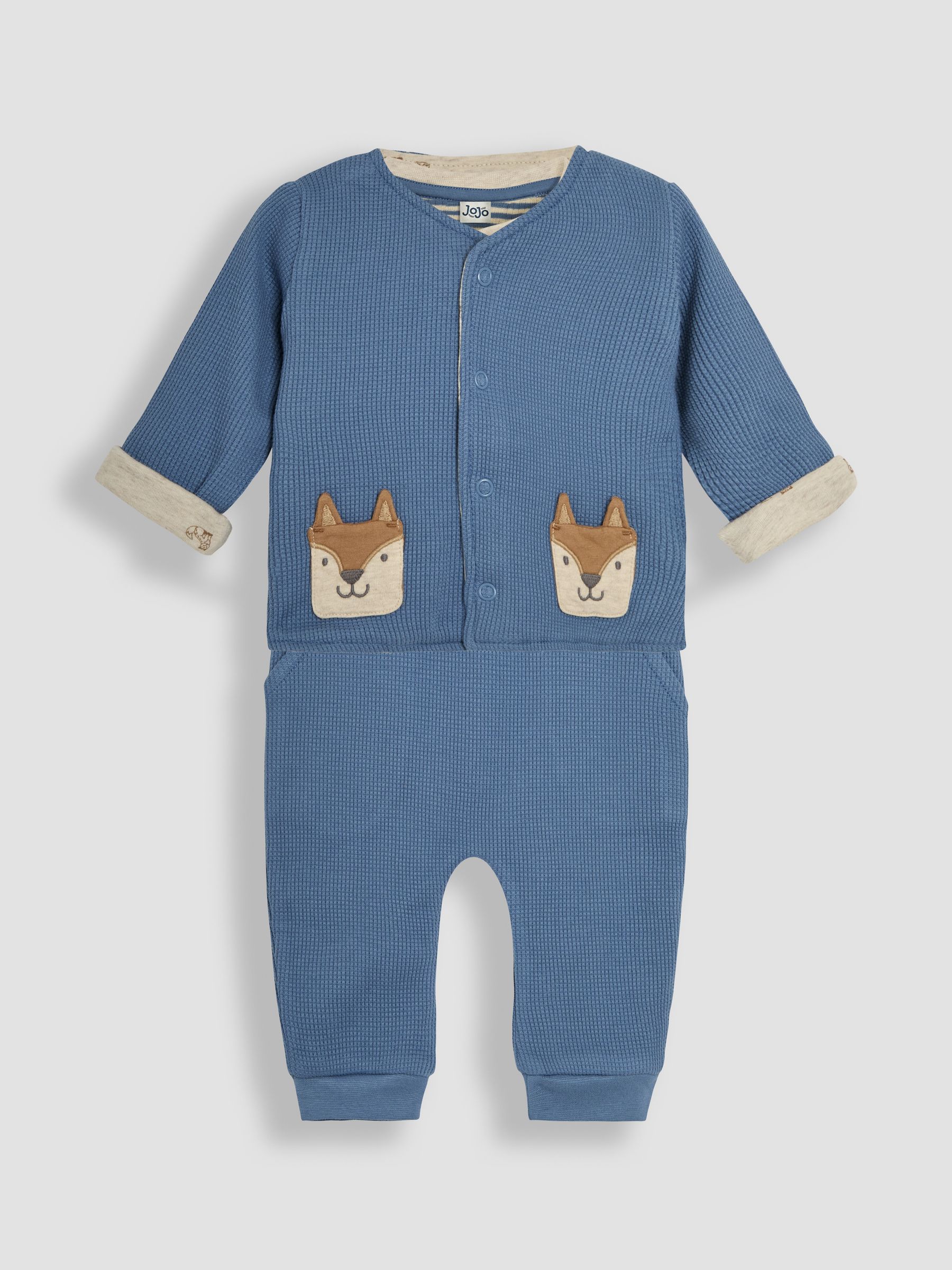 Denim Baby Fox Velour Set 3 Piece - Image 5 of 11