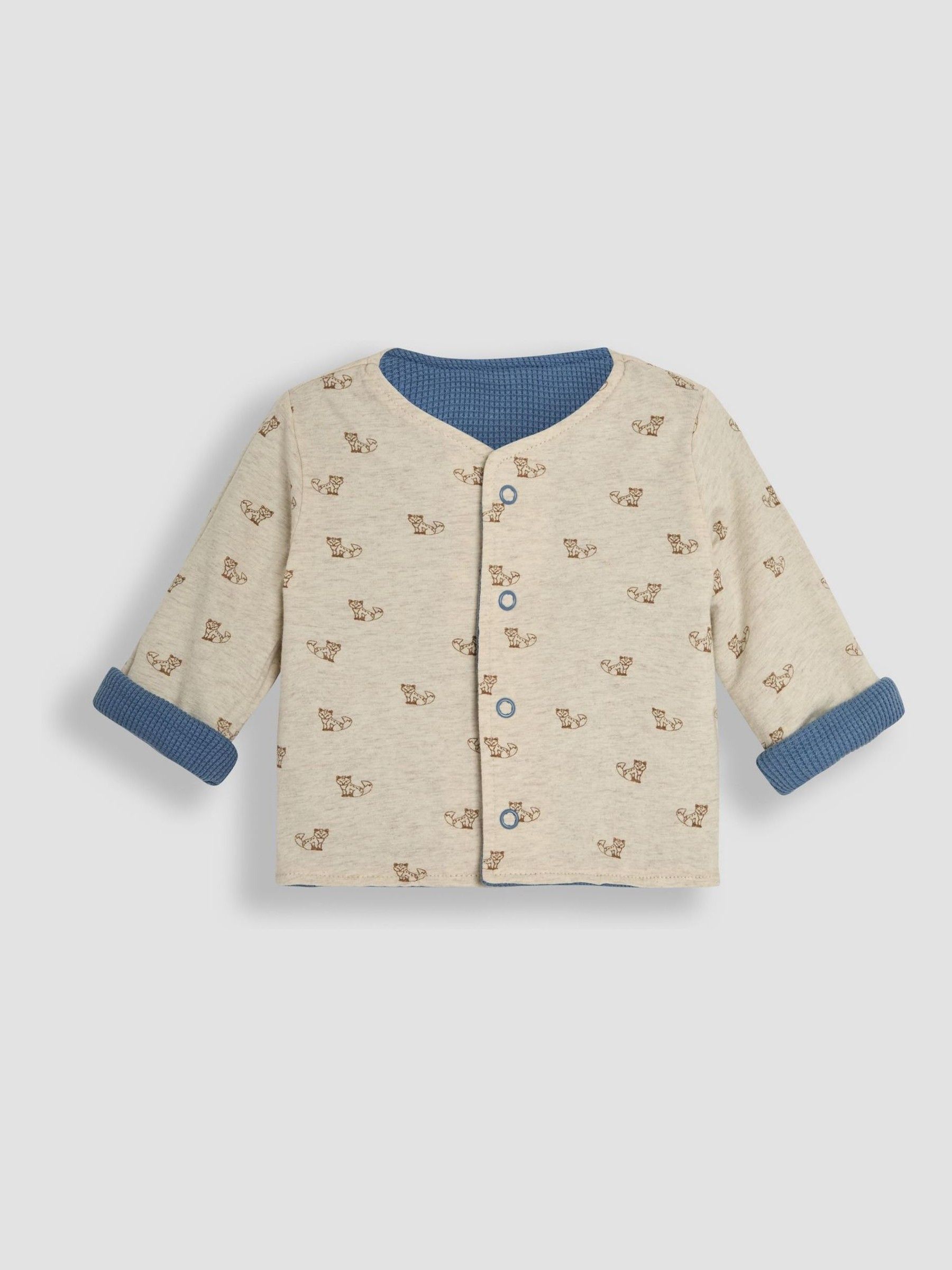 Denim Baby Fox Velour Set 3 Piece | JoJo Maman Bébé USA