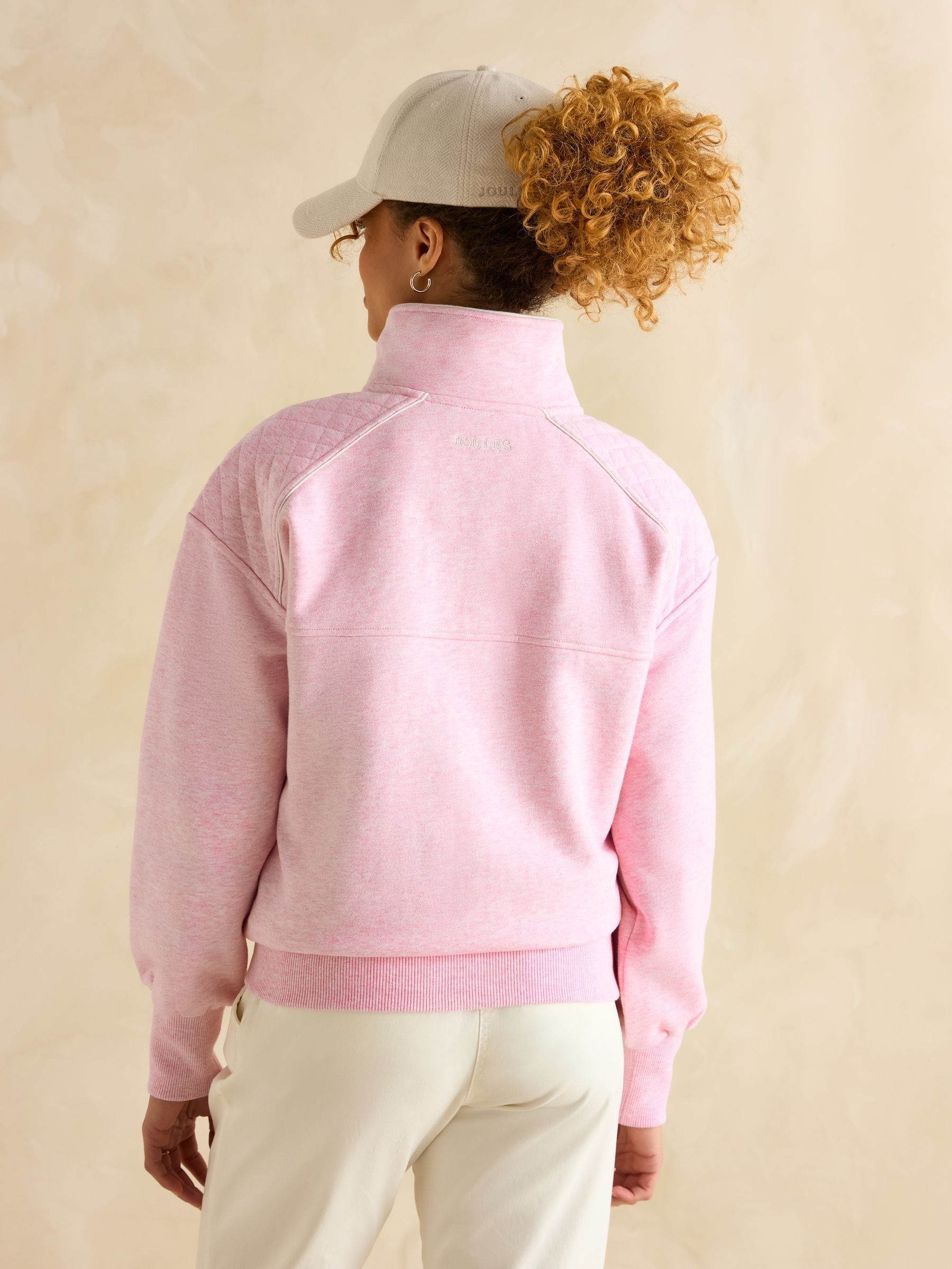 Racquet Pink Half Zip Sweatshirt - Image 2 of 9
