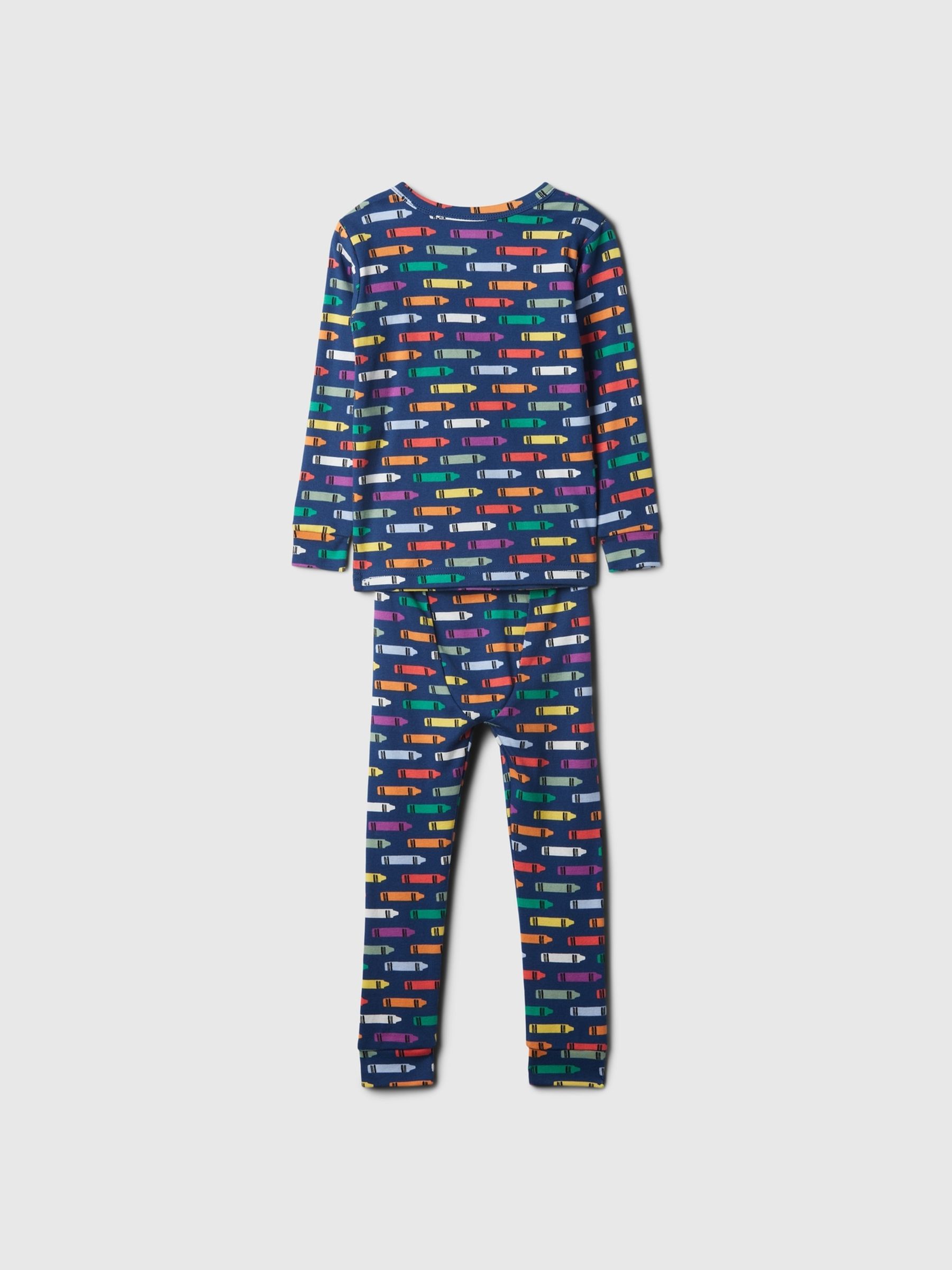 Blue Crayon Organic Cotton Long Sleeve Pyjama Set (12mths-5yrs) - Image 2 of 3