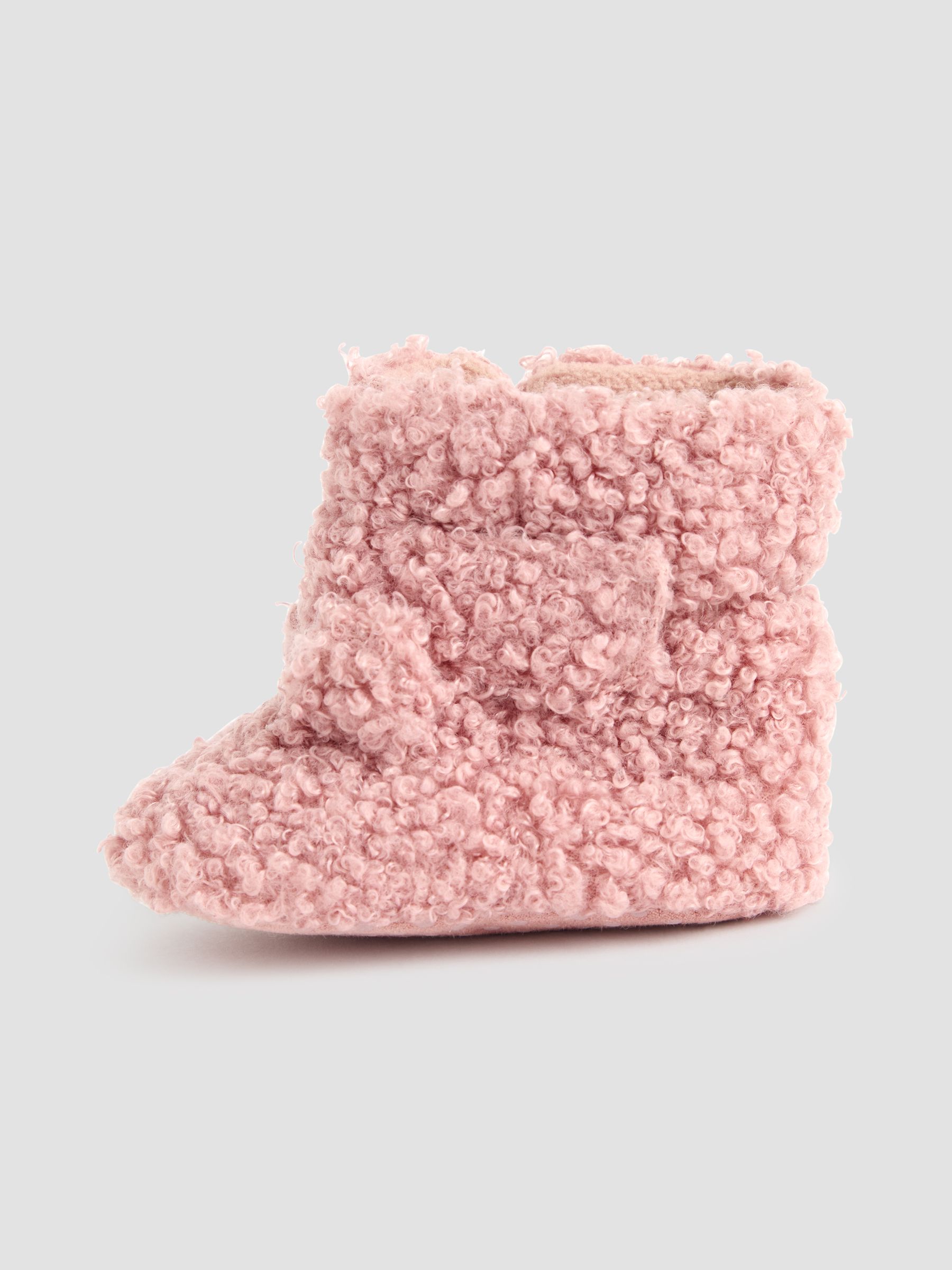 Dusty Pink Borg Booties - Image 4 of 4