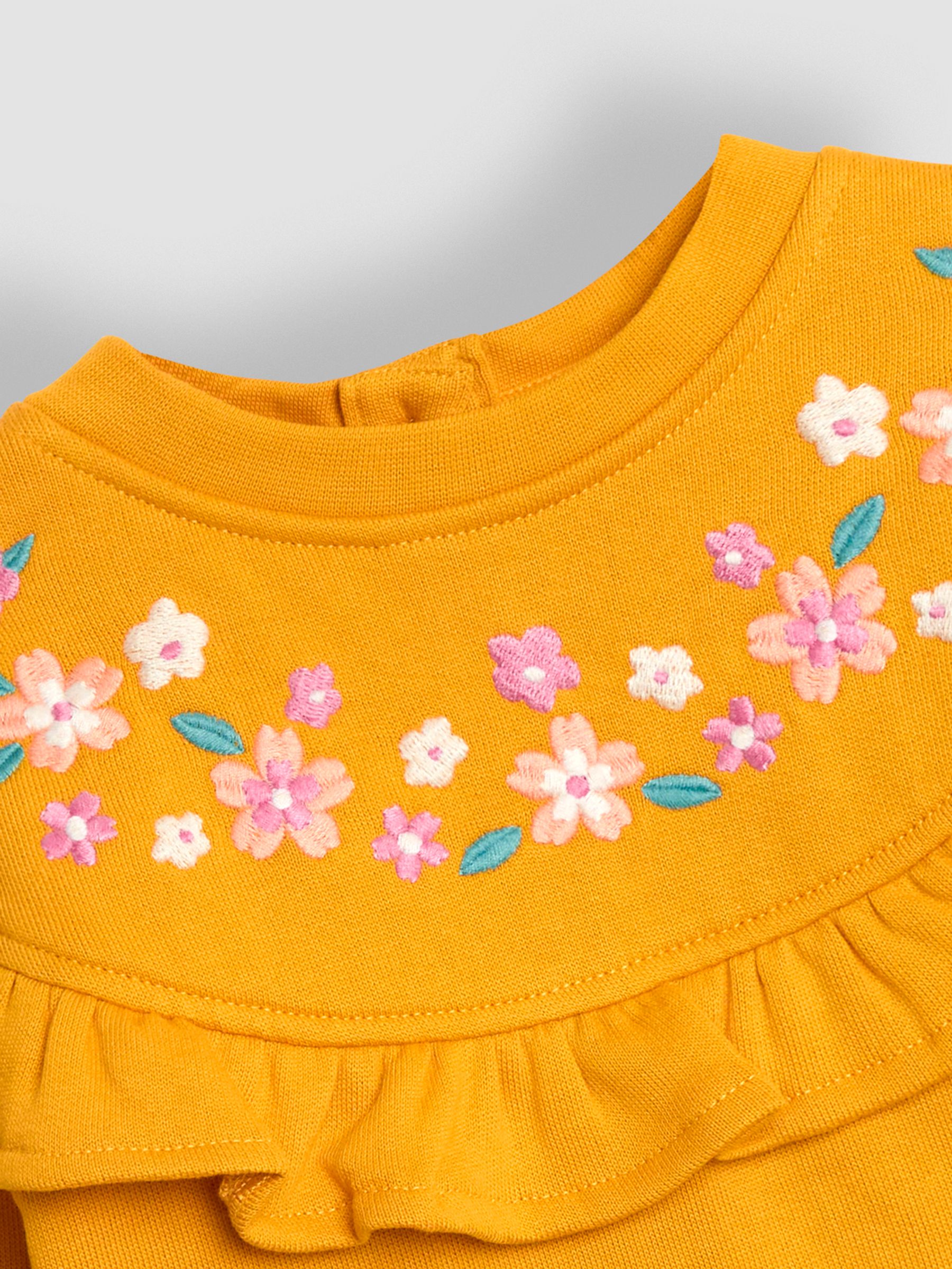 Mustard Embroidered Frill Sweatshirt - Image 3 of 3