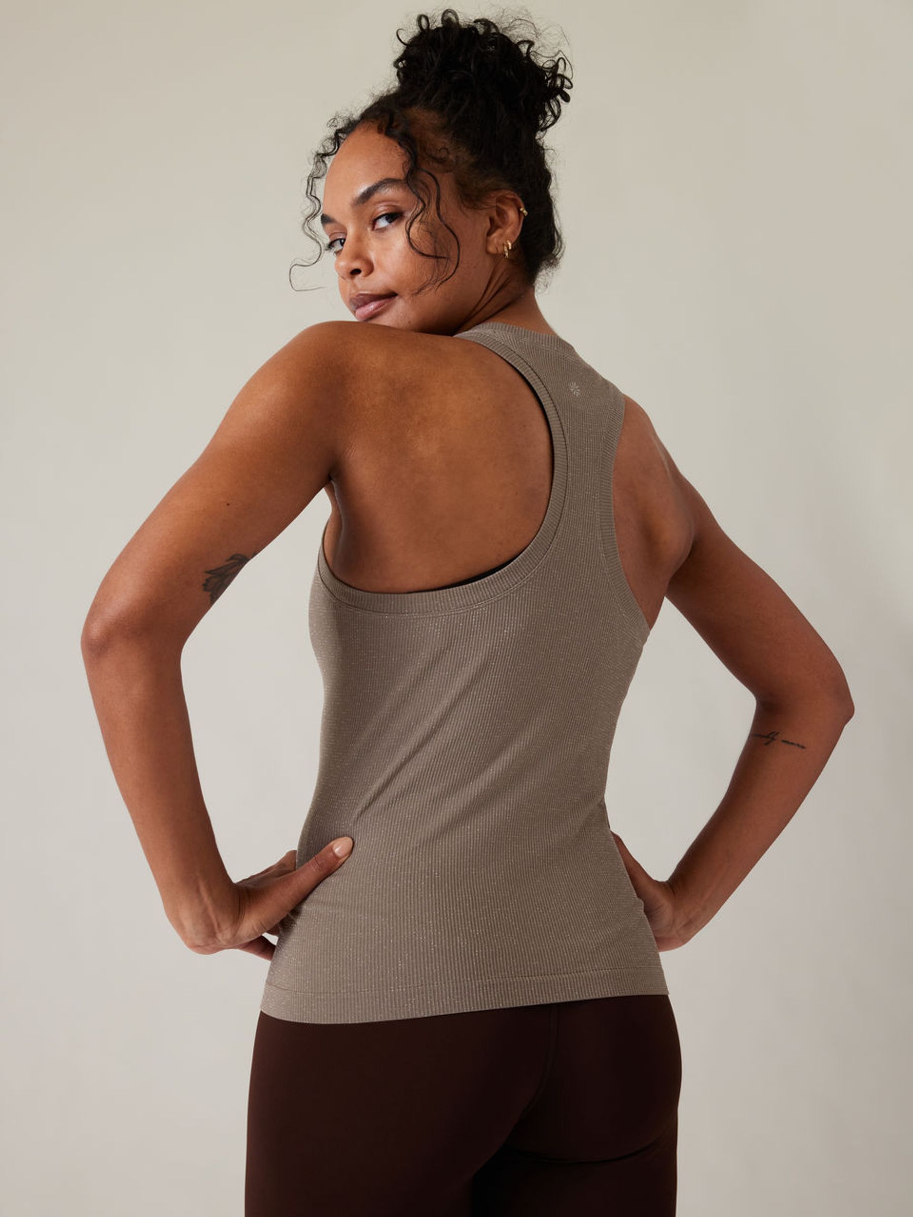 Athleta Brown Momentum Seamless Tank Top - Image 2 of 2