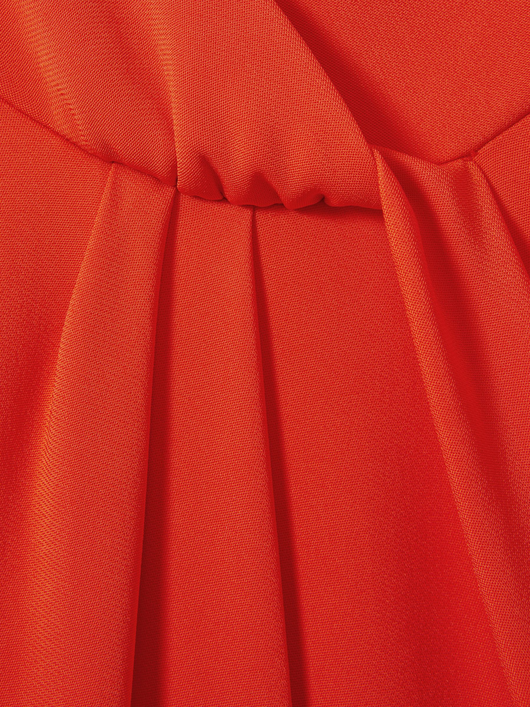 Split Sleeve Twist Neck Jumpsuit in Orange - Image 5 of 5