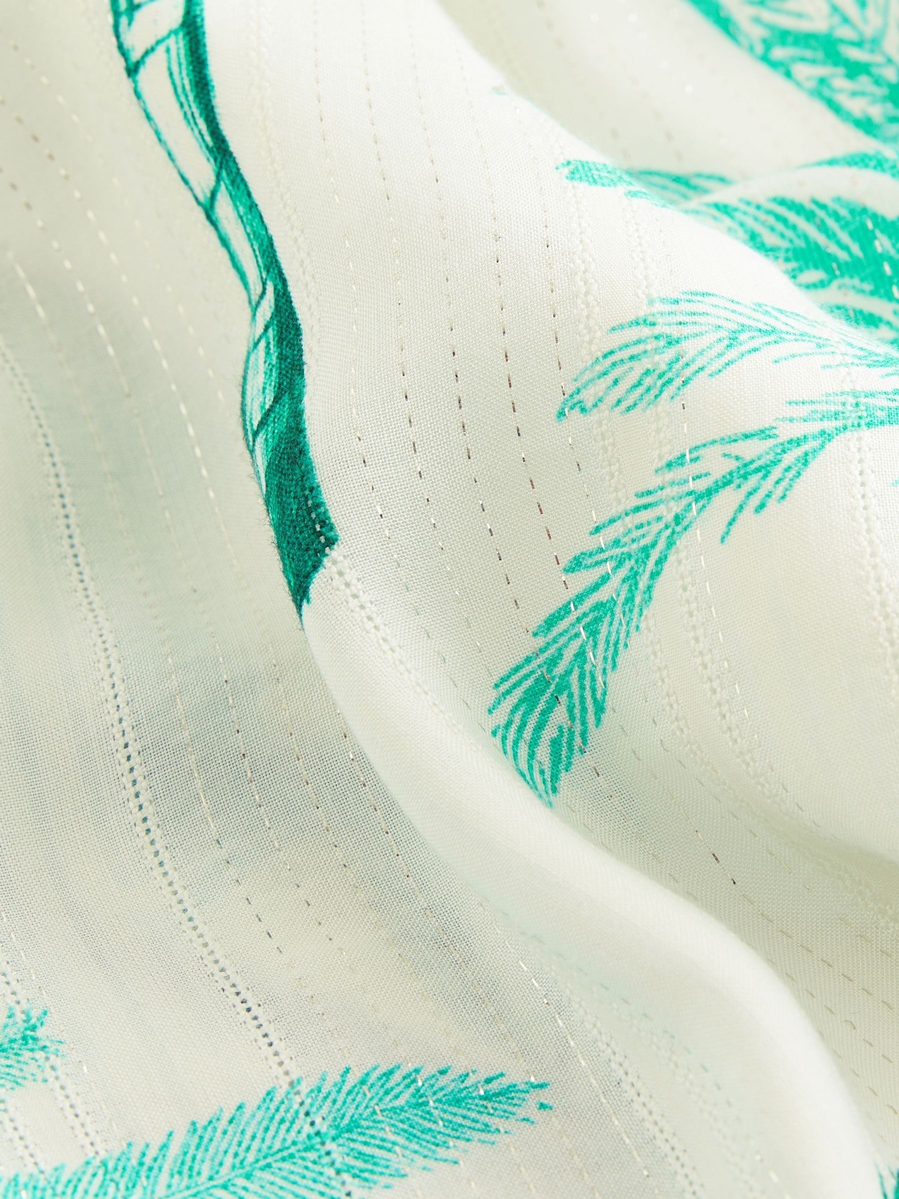White Tropical Palm Dress - Image 7 of 7