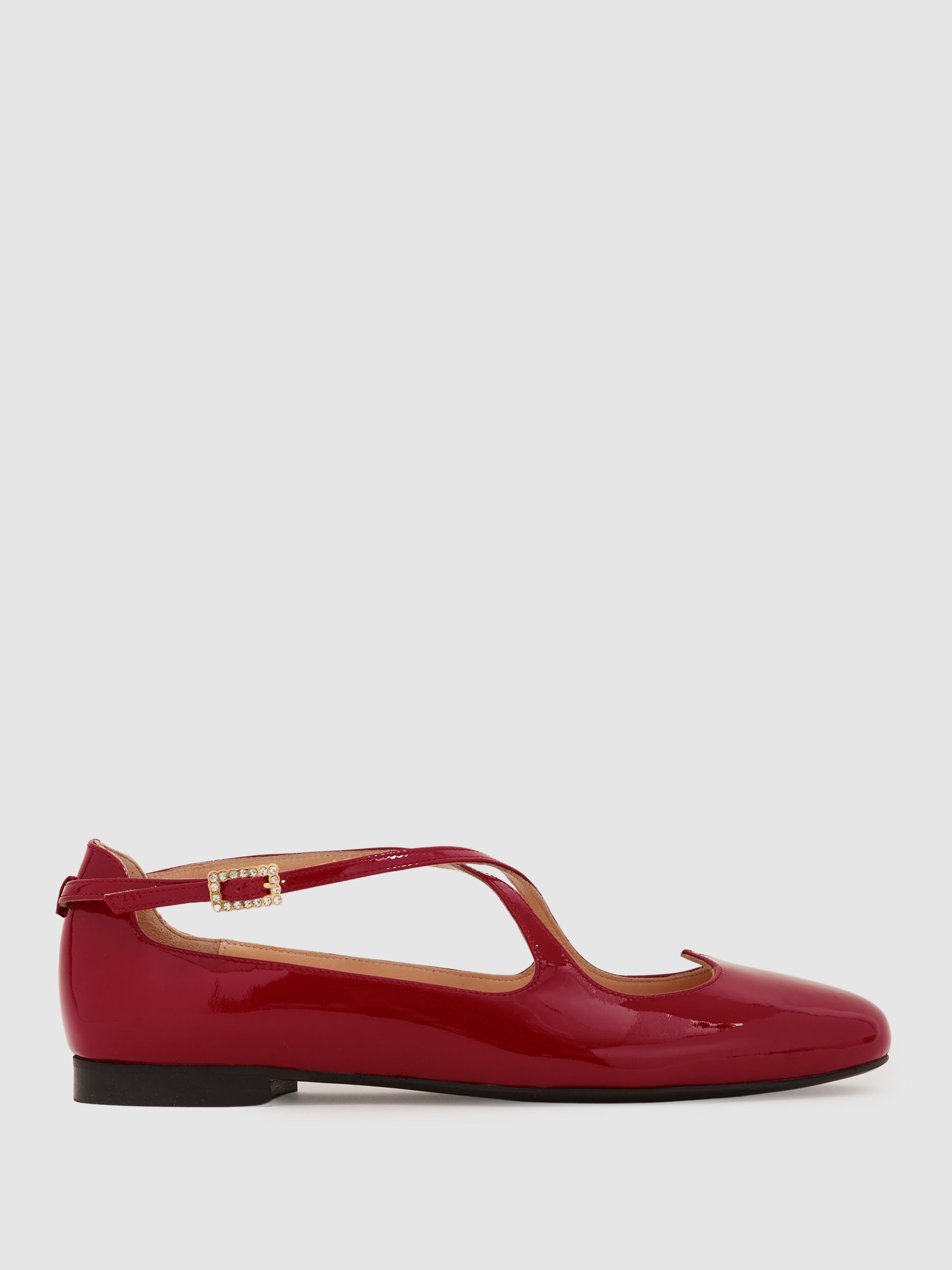 Camilla Elphick Lover Flats in Red - Image 1 of 1