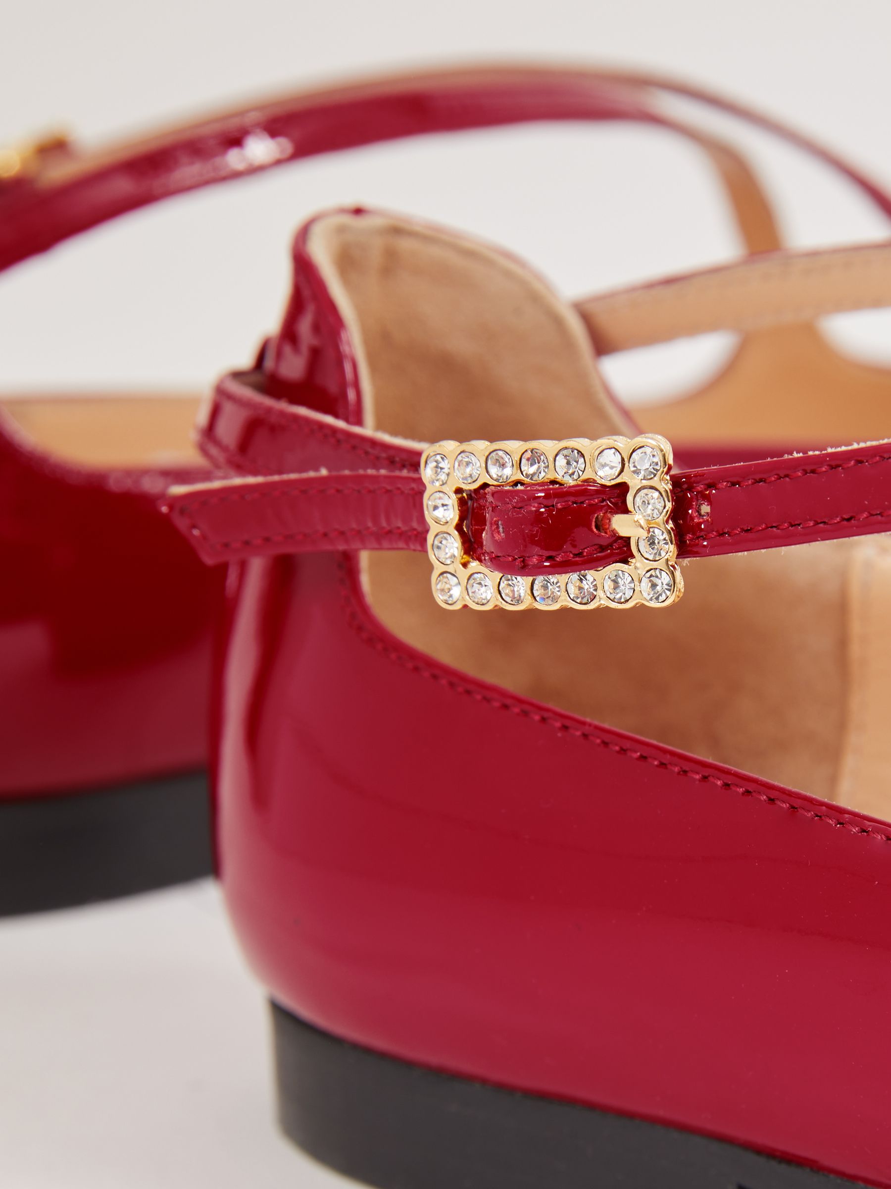 Camilla Elphick Lover Flats in Red - Image 4 of 4