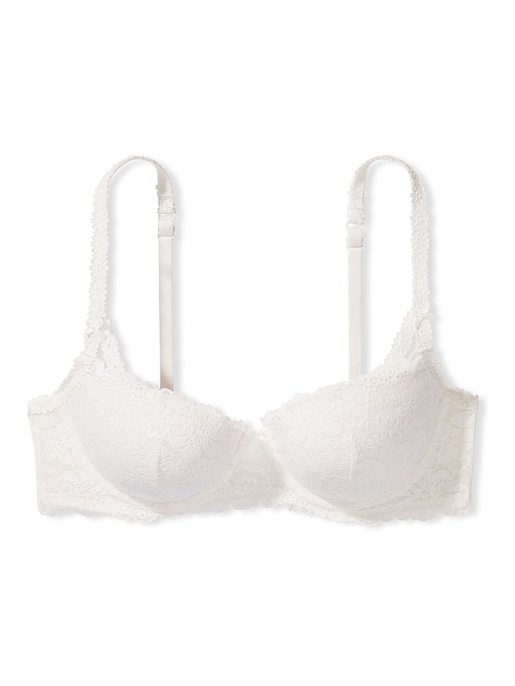 Coconut White Balcony Lace Push Up Bra - Image 3 of 3