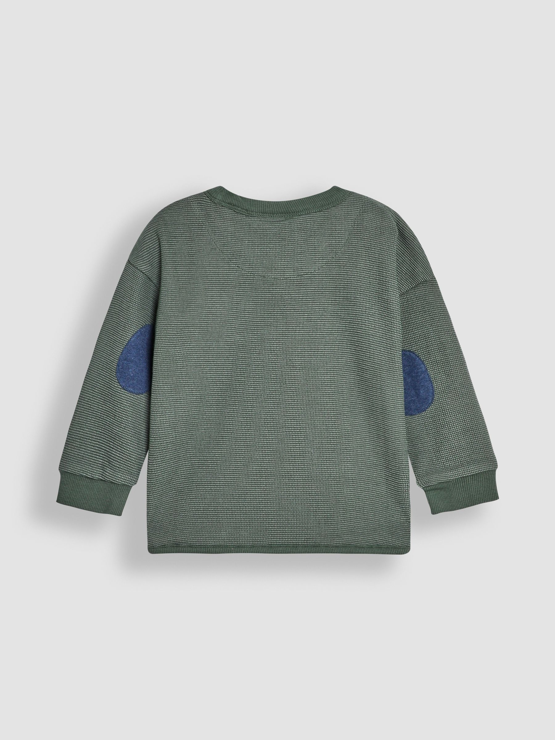 Khaki Green DInosaur Appliqué Pocket Top - Image 2 of 3
