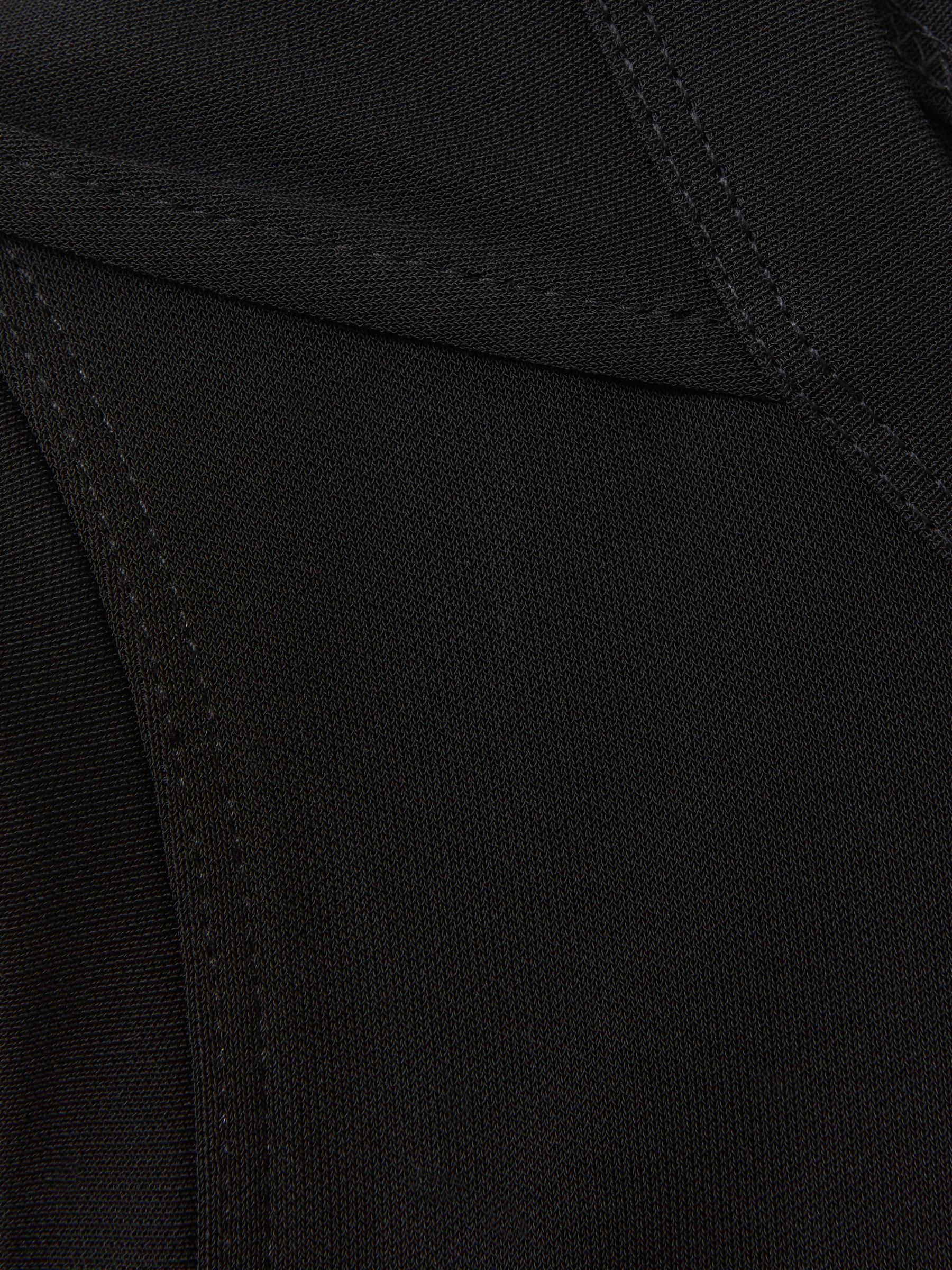 Draped Layered Top in Black - image 5