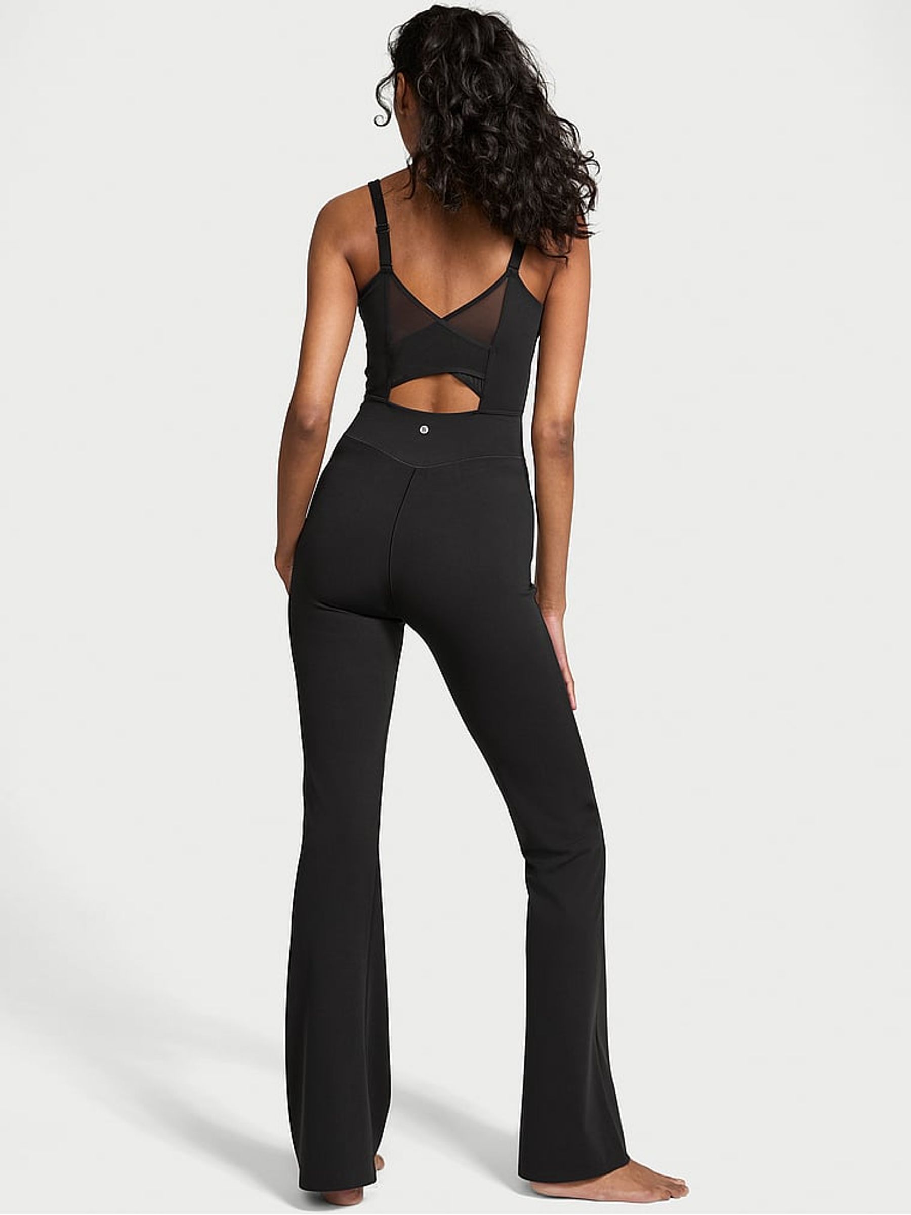 Black Mesh Back Jumpsuit - Image 2 of 3