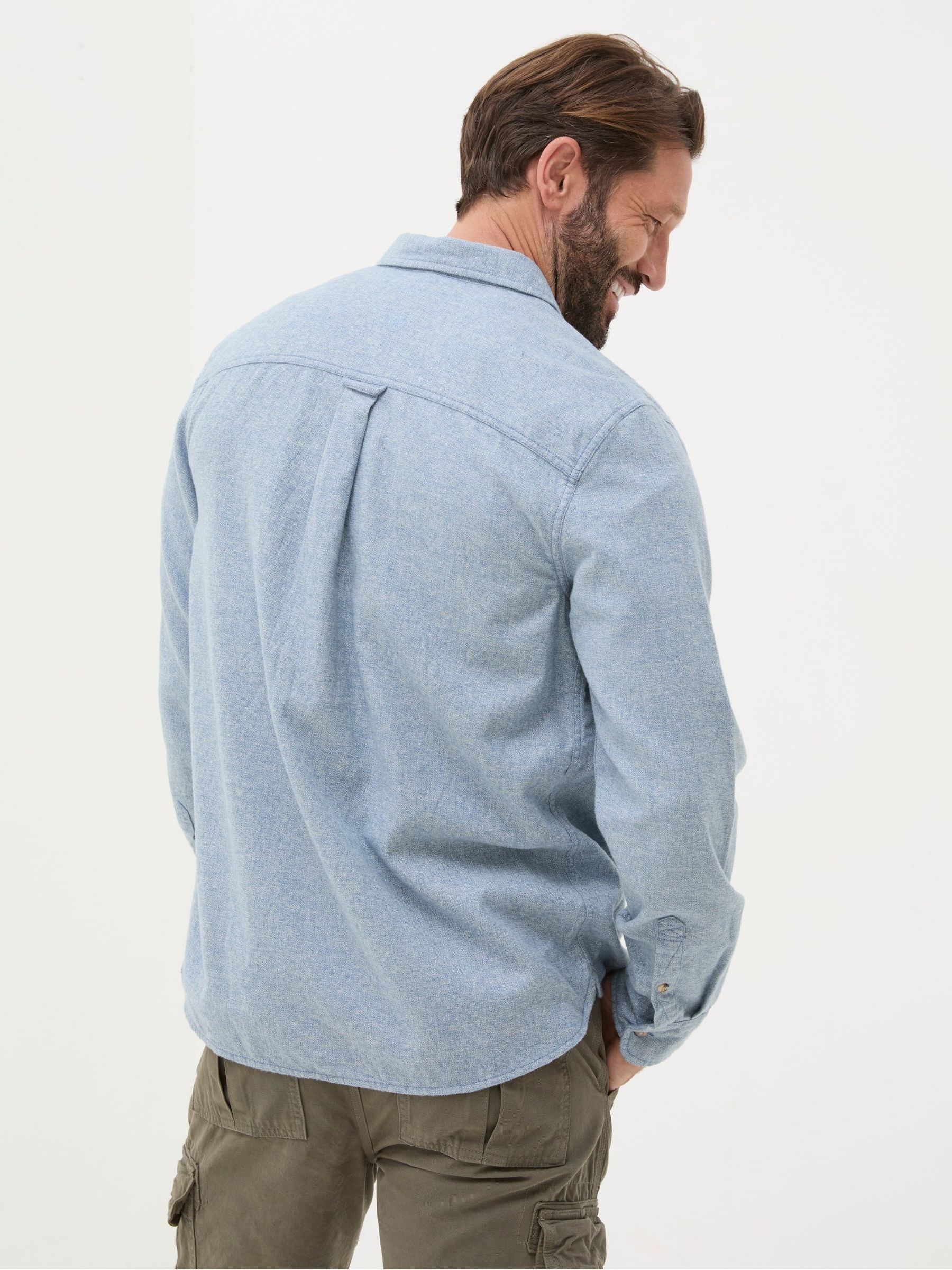Blue Long Sleeve Malton Shirt - Image 2 of 6