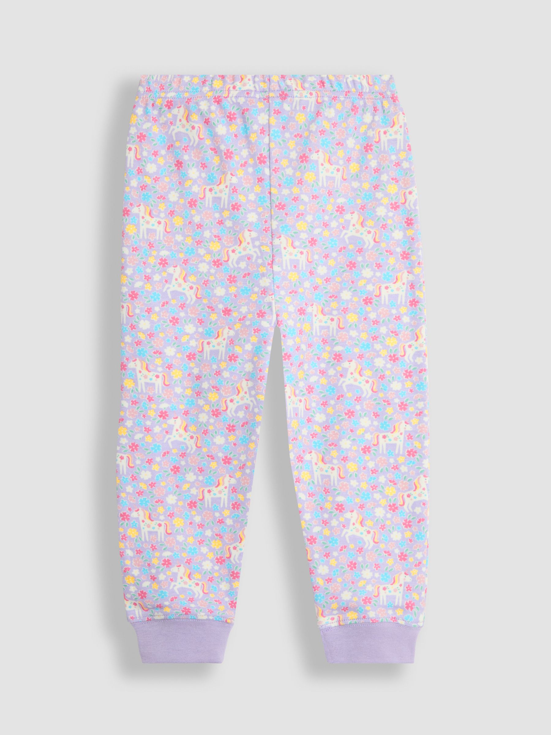 Lilac 2-Pack Unicorn Jersey Pyjamas - Image 8 of 9