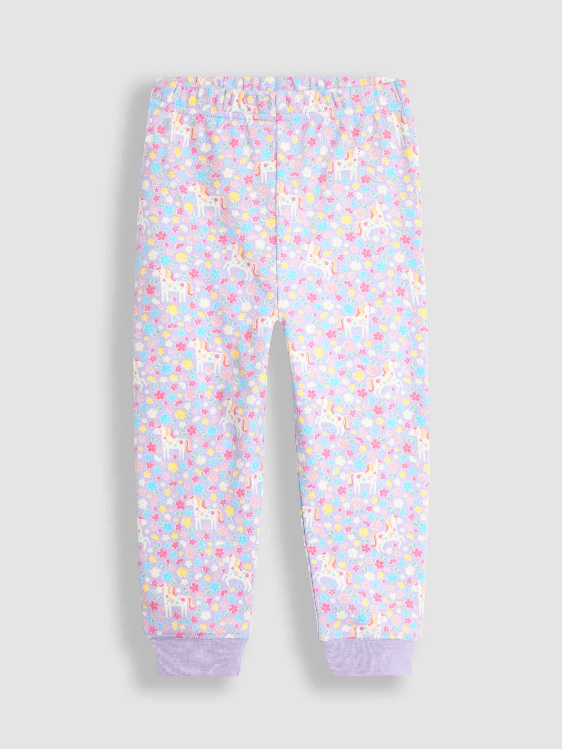 Lilac 2-Pack Unicorn Jersey Pyjamas - Image 9 of 9