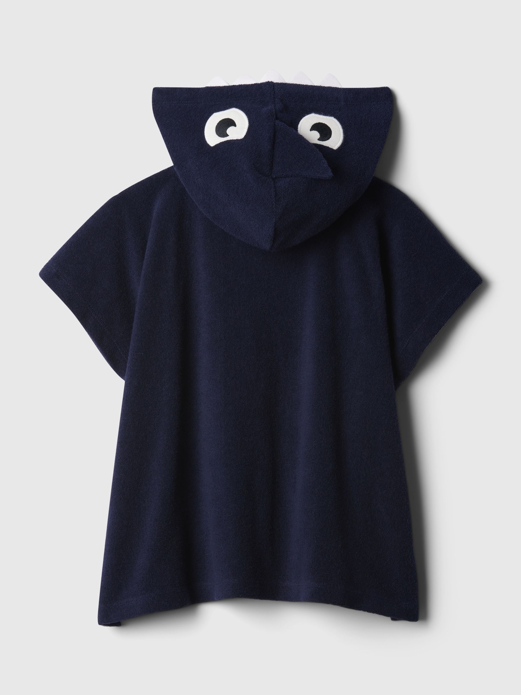 Blue Towel Terry Shark Sleevless Swim Cover-Up (12mths-5yrs) - Image 2 of 3