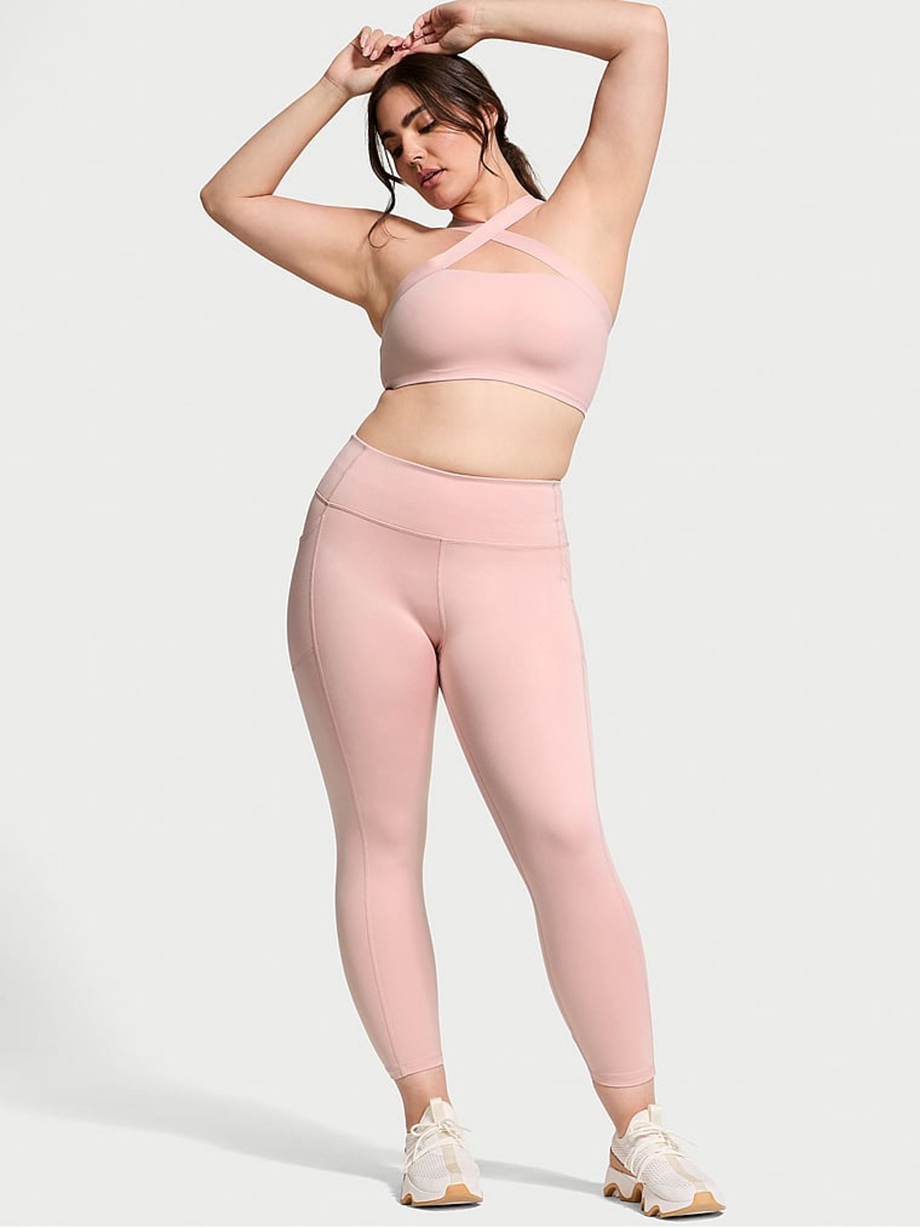 Chalk Rose Pink 7/8 Length Essential Pocket Leggings | Victoria's