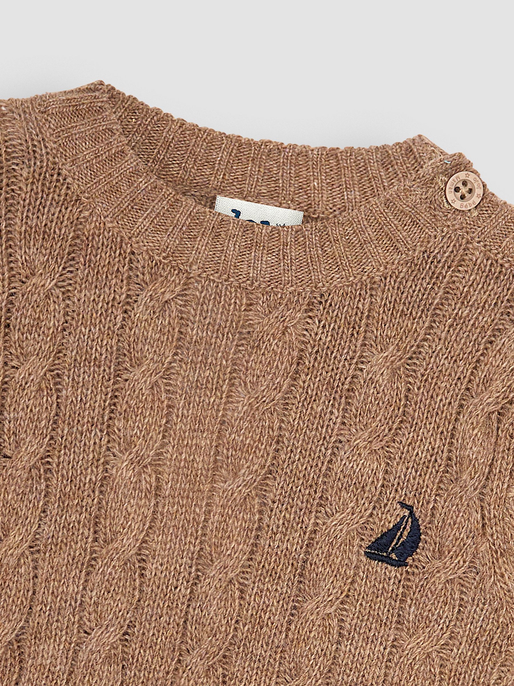 Mocha Brown Cable Jumper - Image 3 of 3